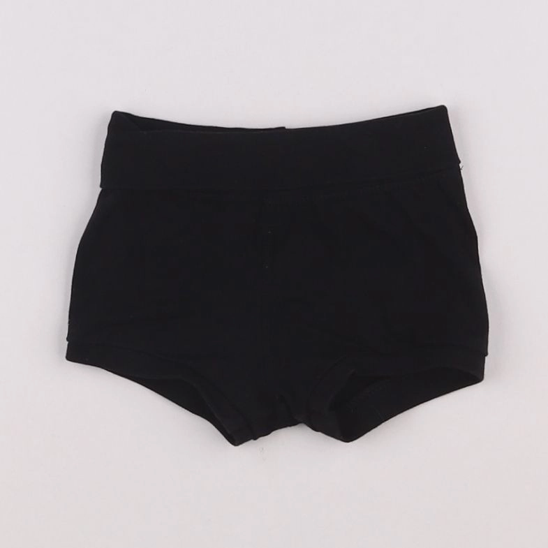 H&M - short noir - 1/3 mois