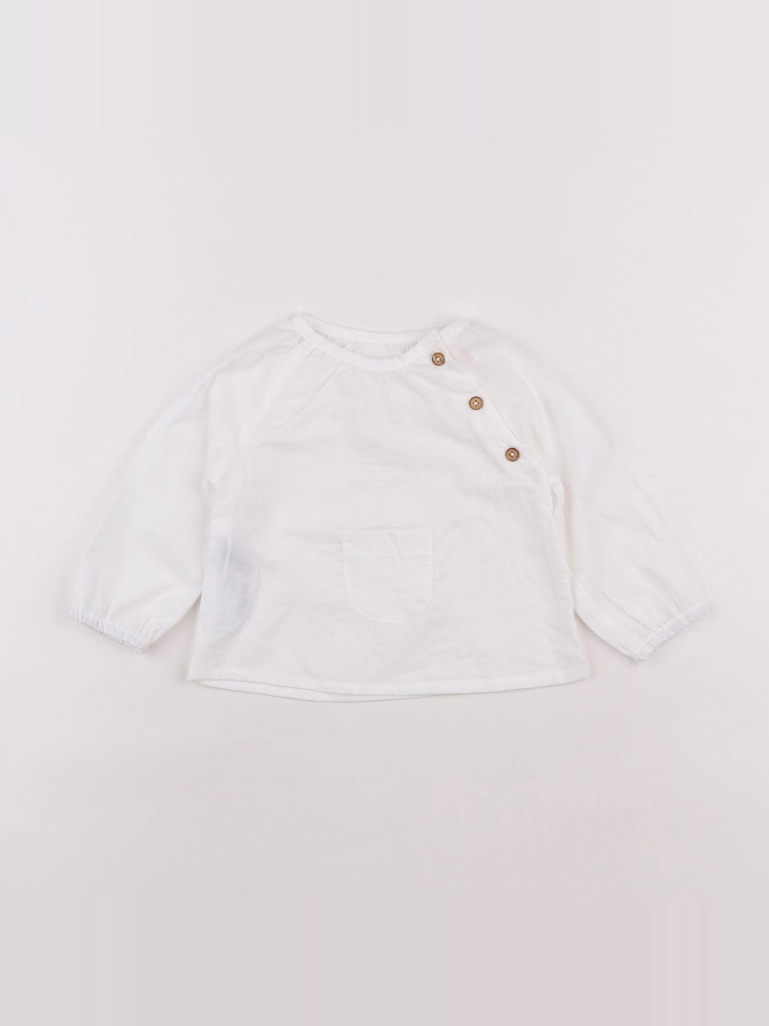Mango - blouse blanc - 3/6 mois