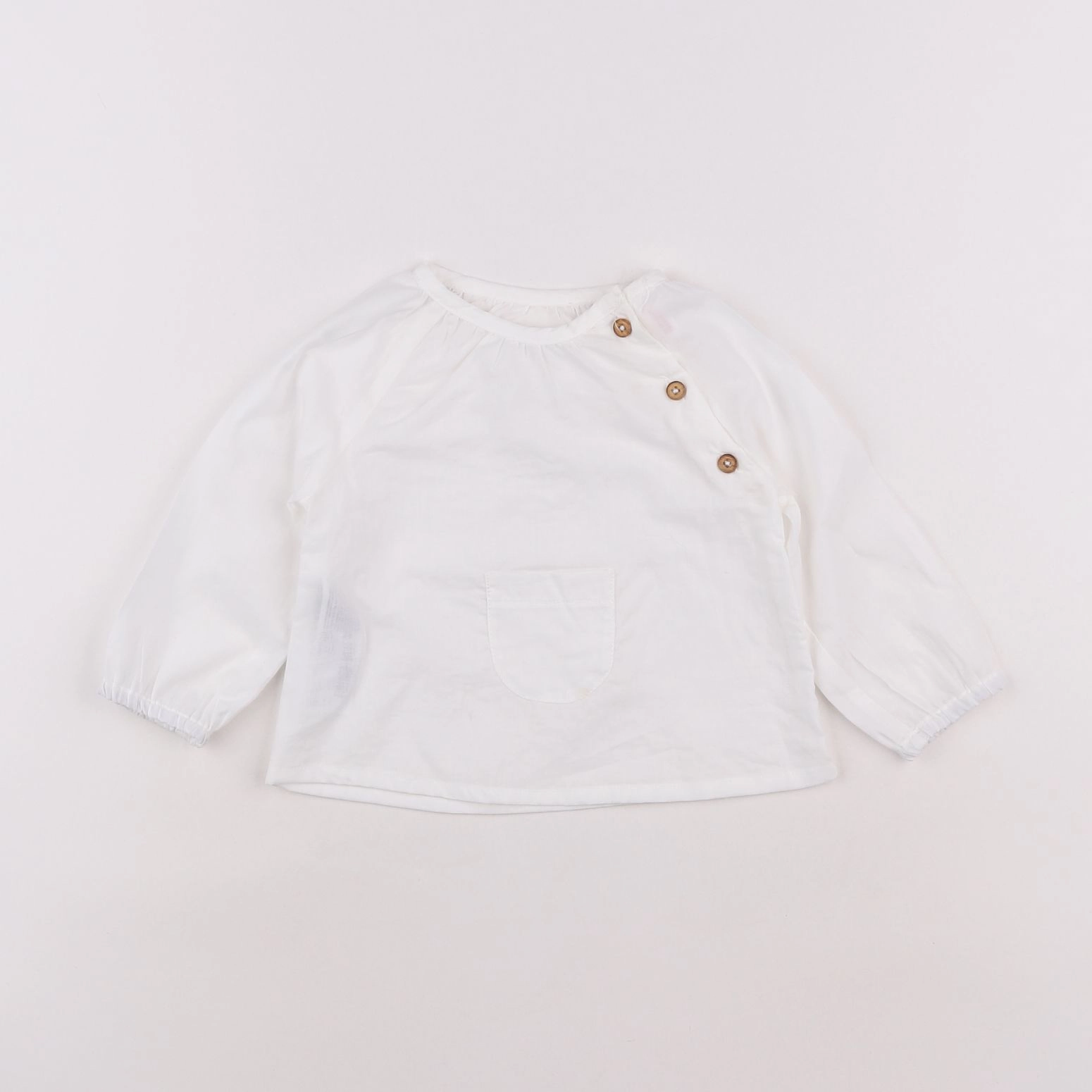 Mango - blouse blanc - 3/6 mois