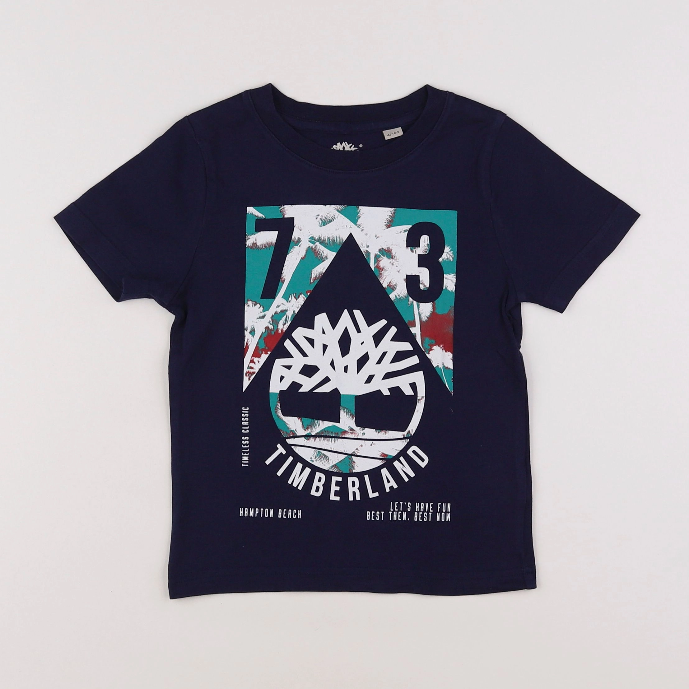 Timberland - tee-shirt bleu - 4 ans