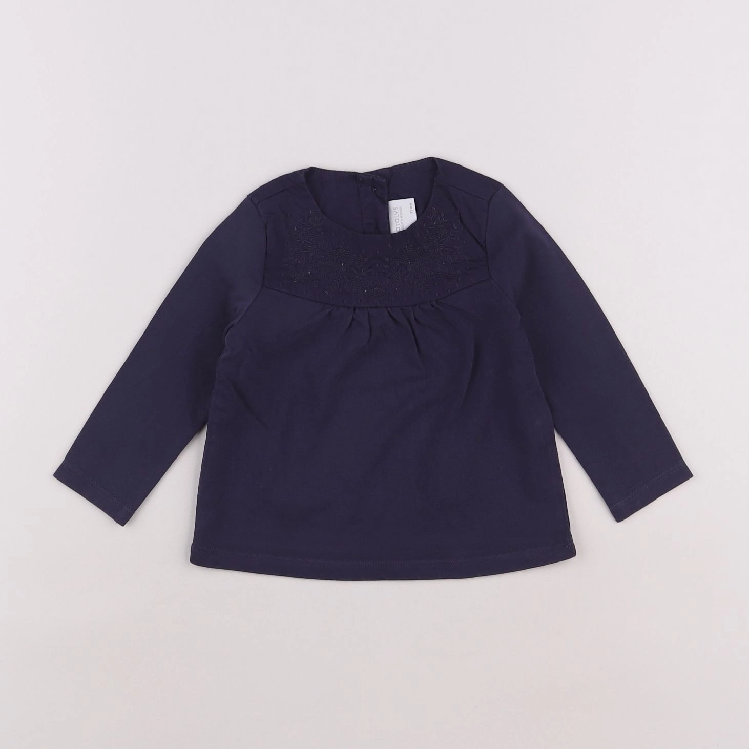 Natalys - blouse bleu - 9 mois