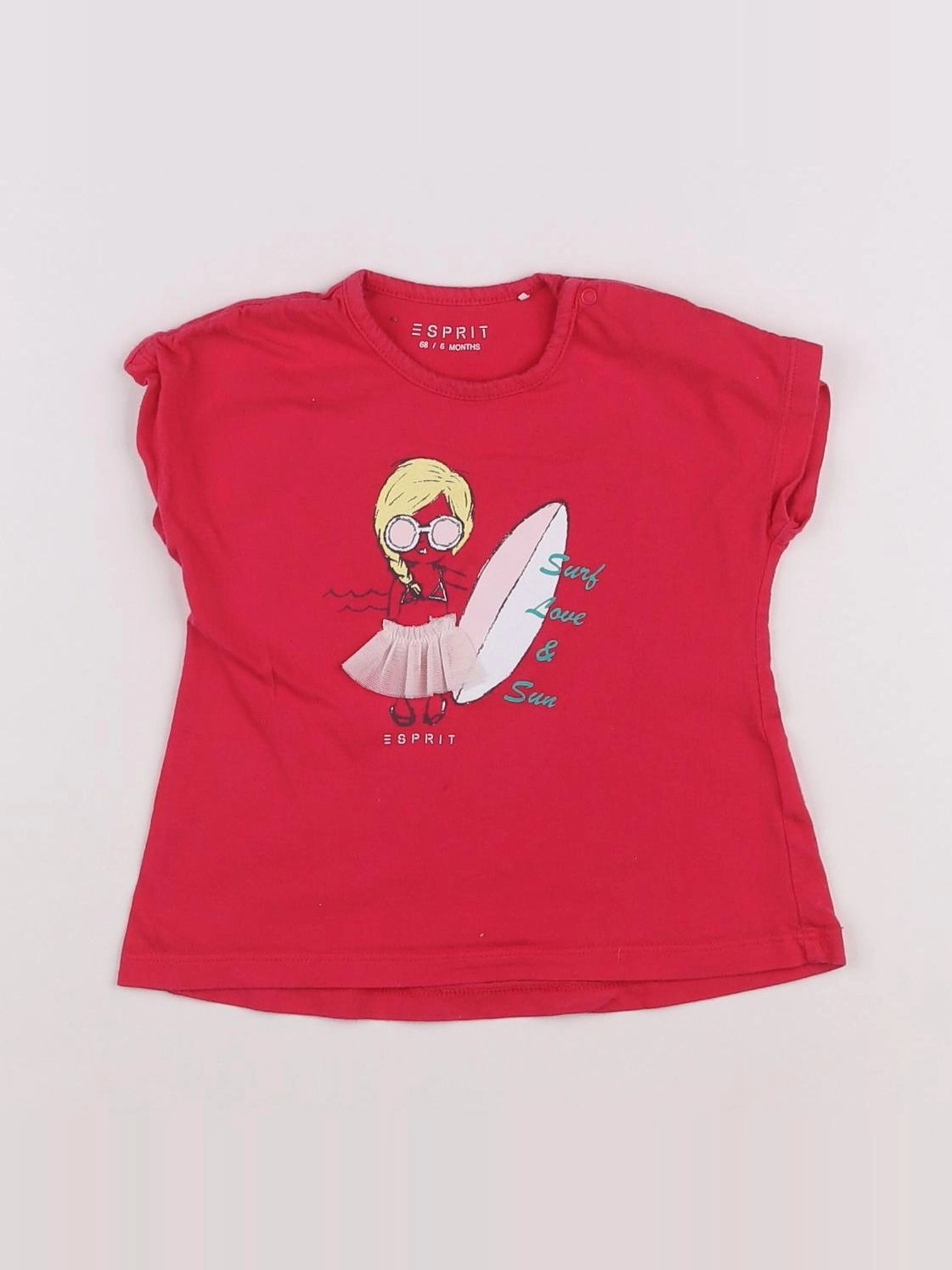 Esprit - tee-shirt rose - 6 mois
