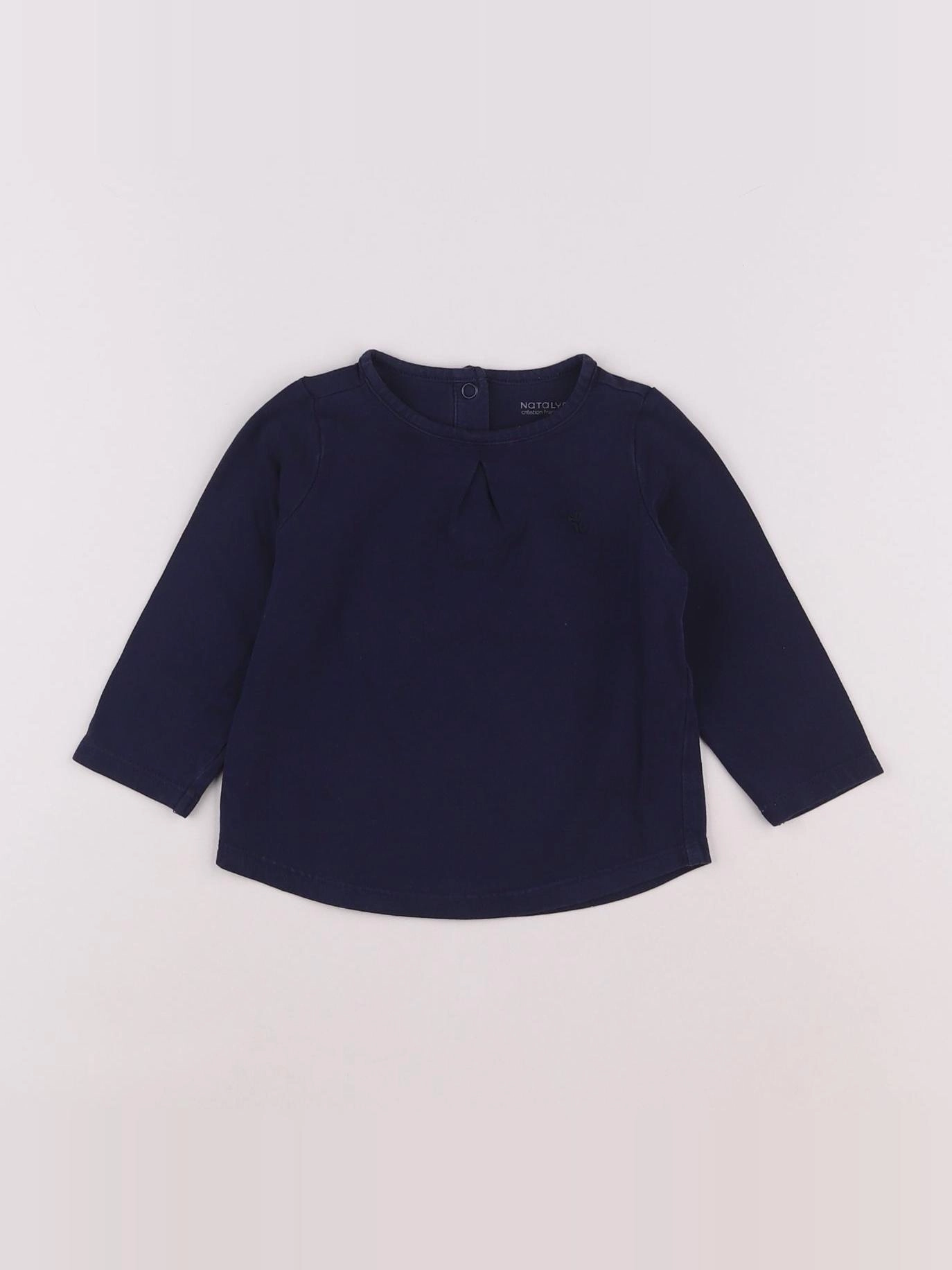 Natalys - tee-shirt bleu - 9 mois