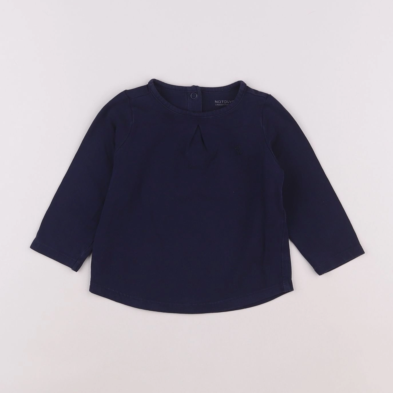 Natalys - tee-shirt bleu - 9 mois