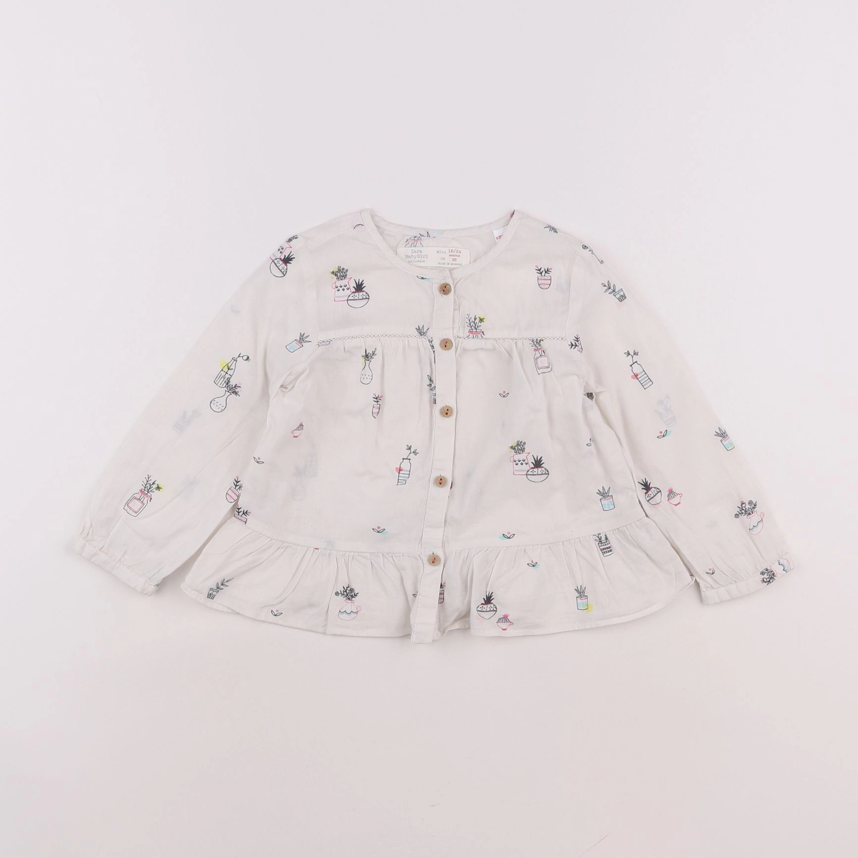 Zara - blouse multicolore - 18 mois à 2 ans