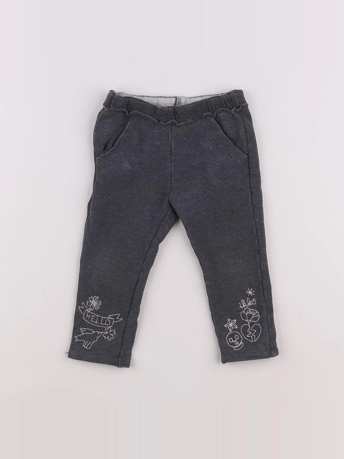 IKKS - jegging gris - 9/12 mois
