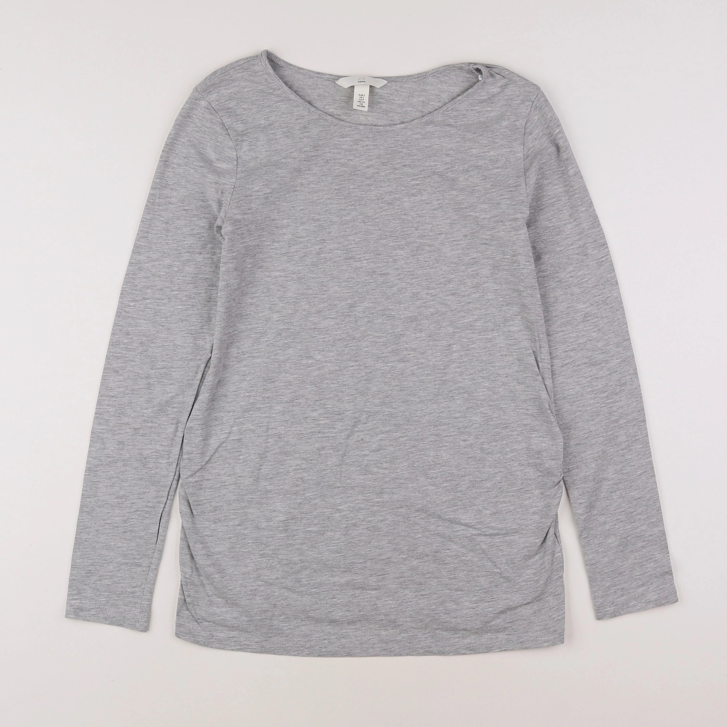 H&M - tee-shirt grossesse gris - 36 à 38