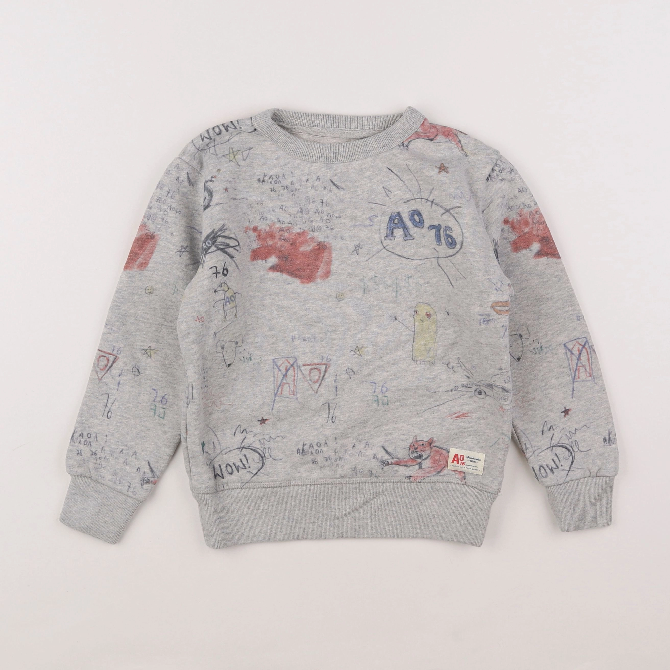 American Outfitters - sweat gris - 6 ans