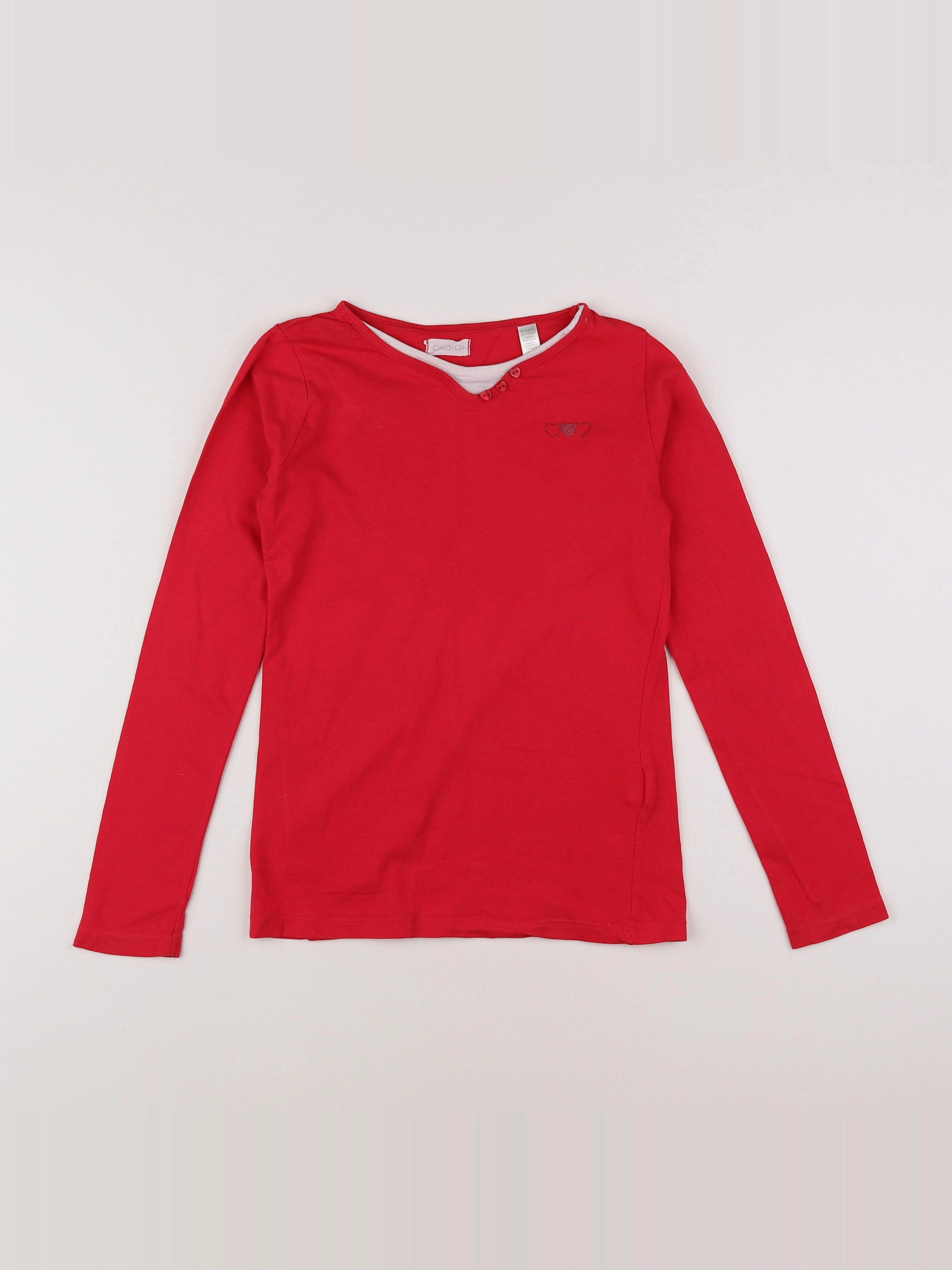Okaidi - tee-shirt rose - 10 ans