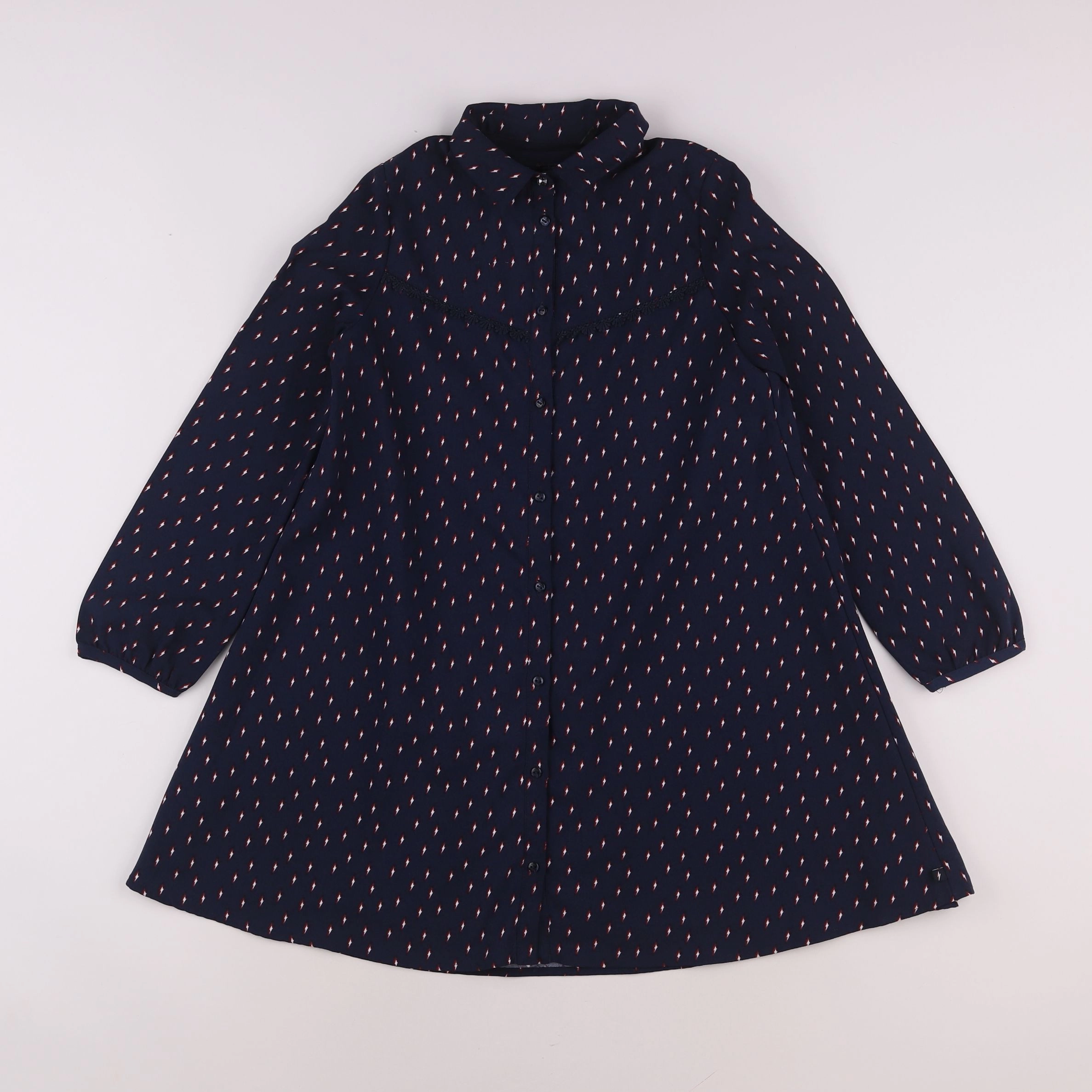 IKKS - robe bleu - 10 ans