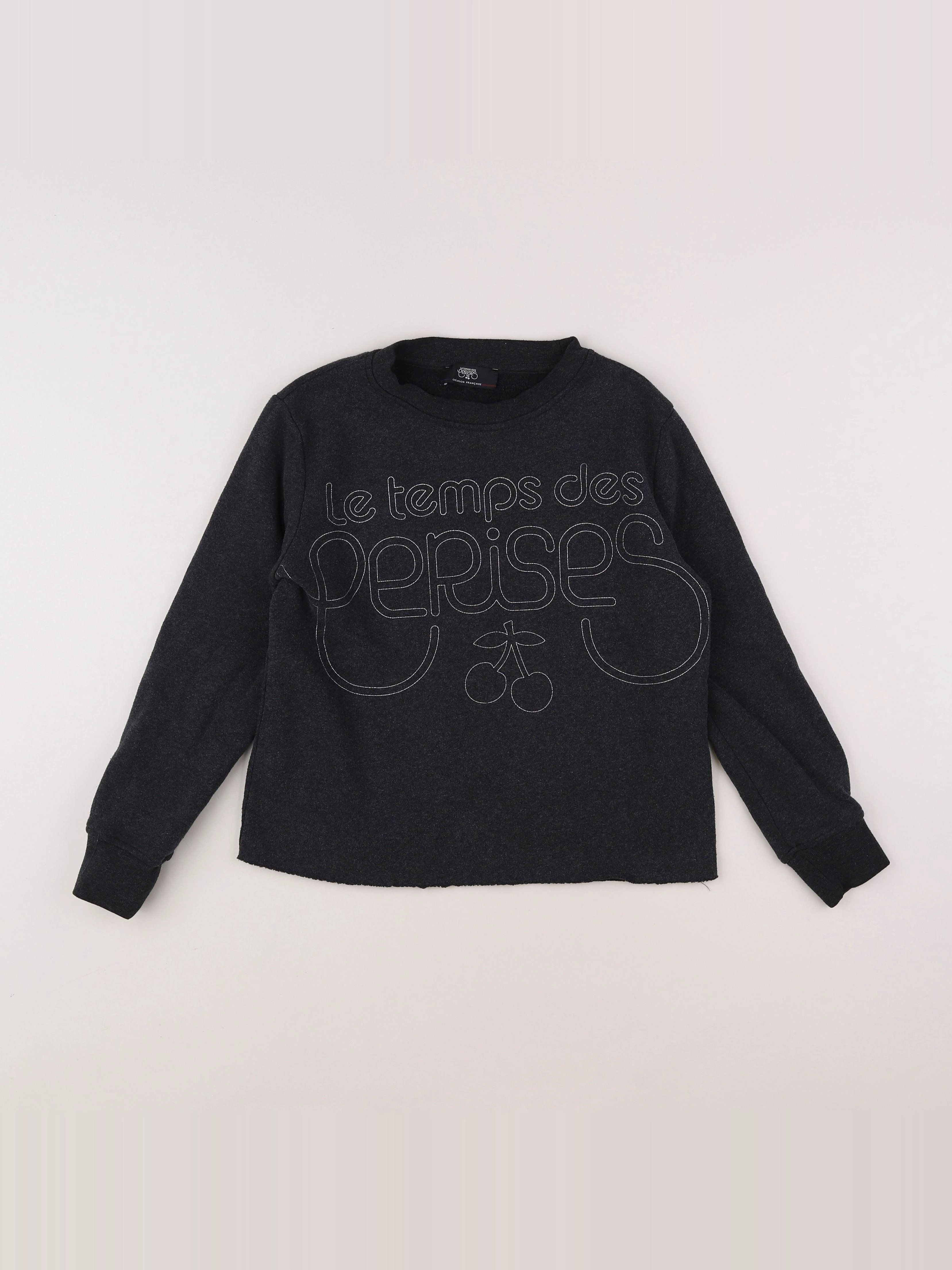 Le temps des cerises  - sweat gris - 10 ans