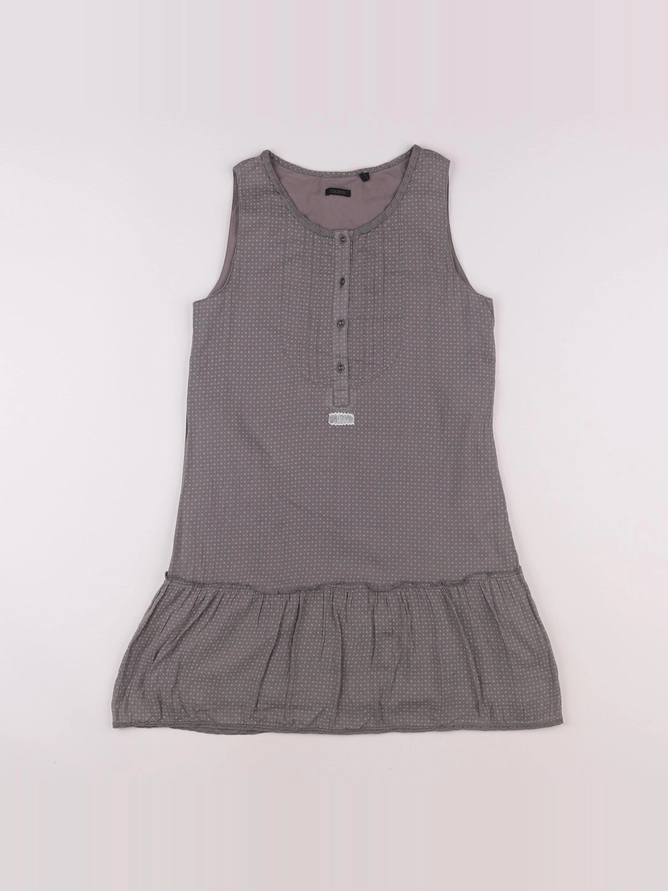 IKKS - robe gris - 12 ans