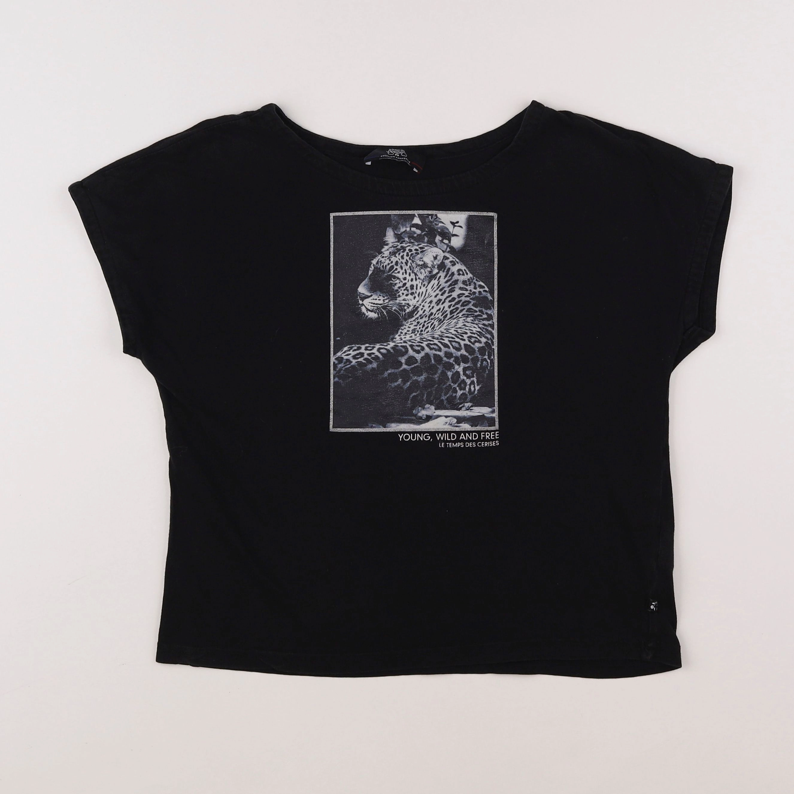 Le temps des cerises  - tee-shirt noir - 10 ans