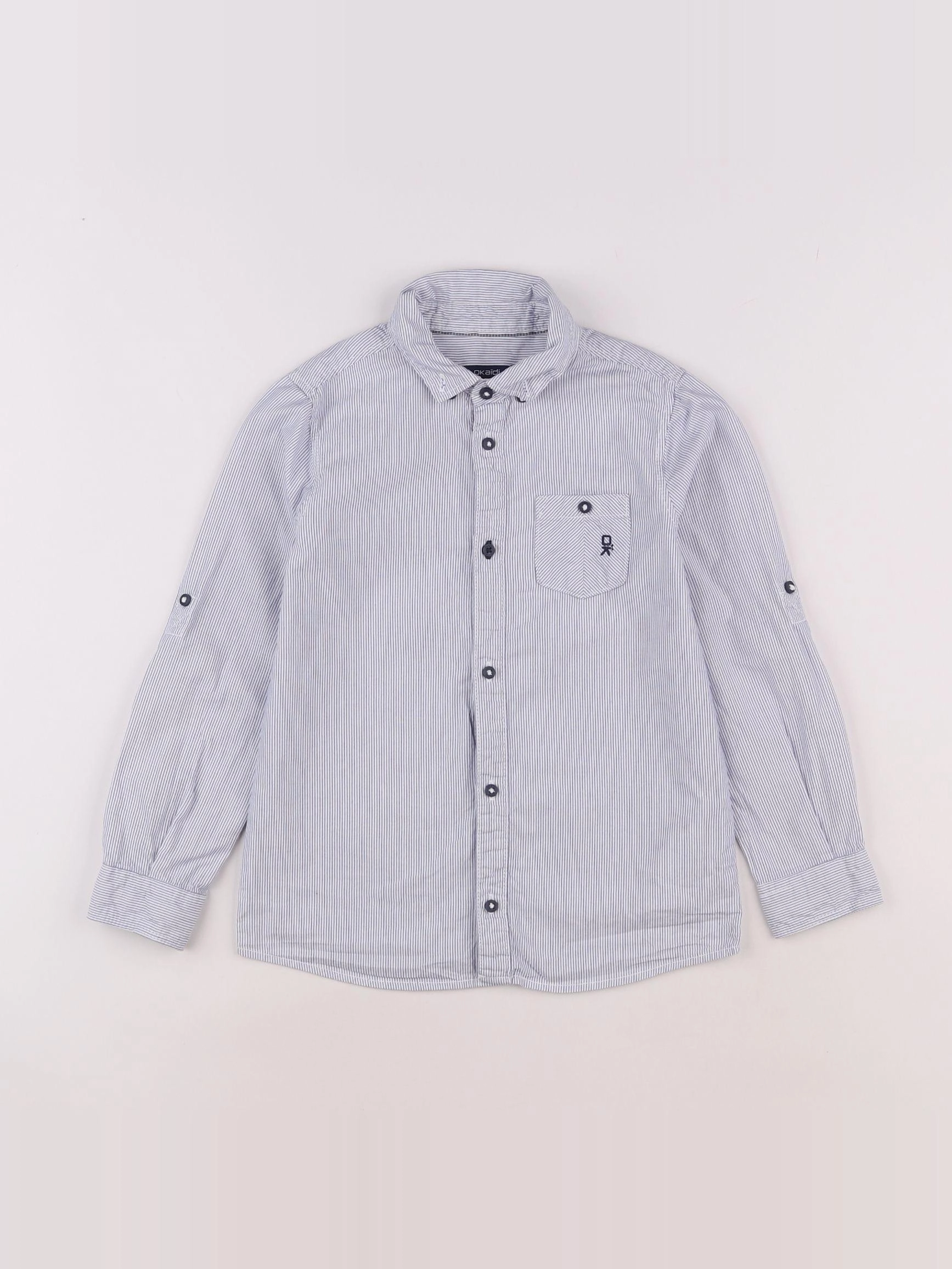 Okaidi - chemise bleu - 8 ans