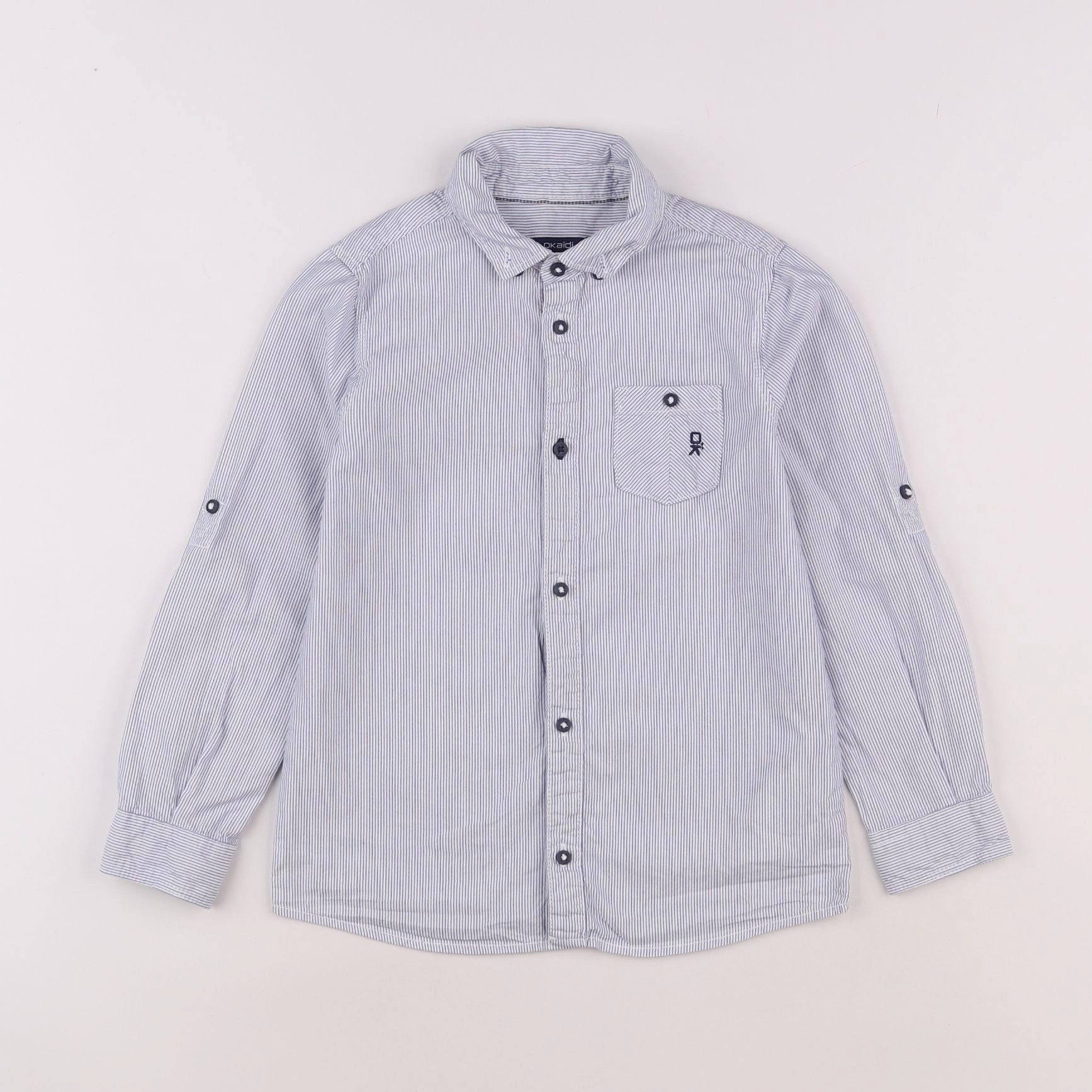 Okaidi - chemise bleu - 8 ans