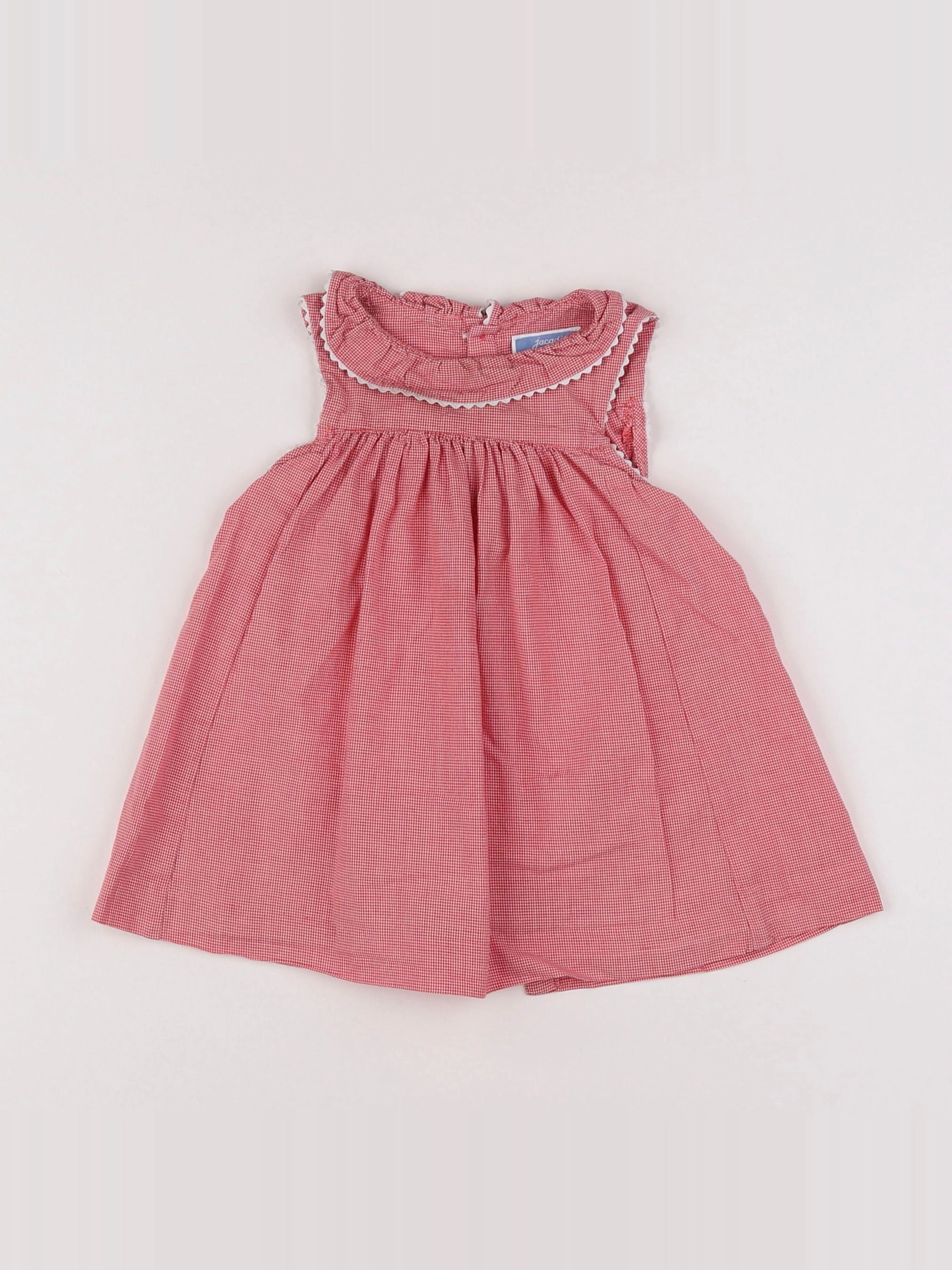 Jacadi - robe blanc, rose - 12 mois