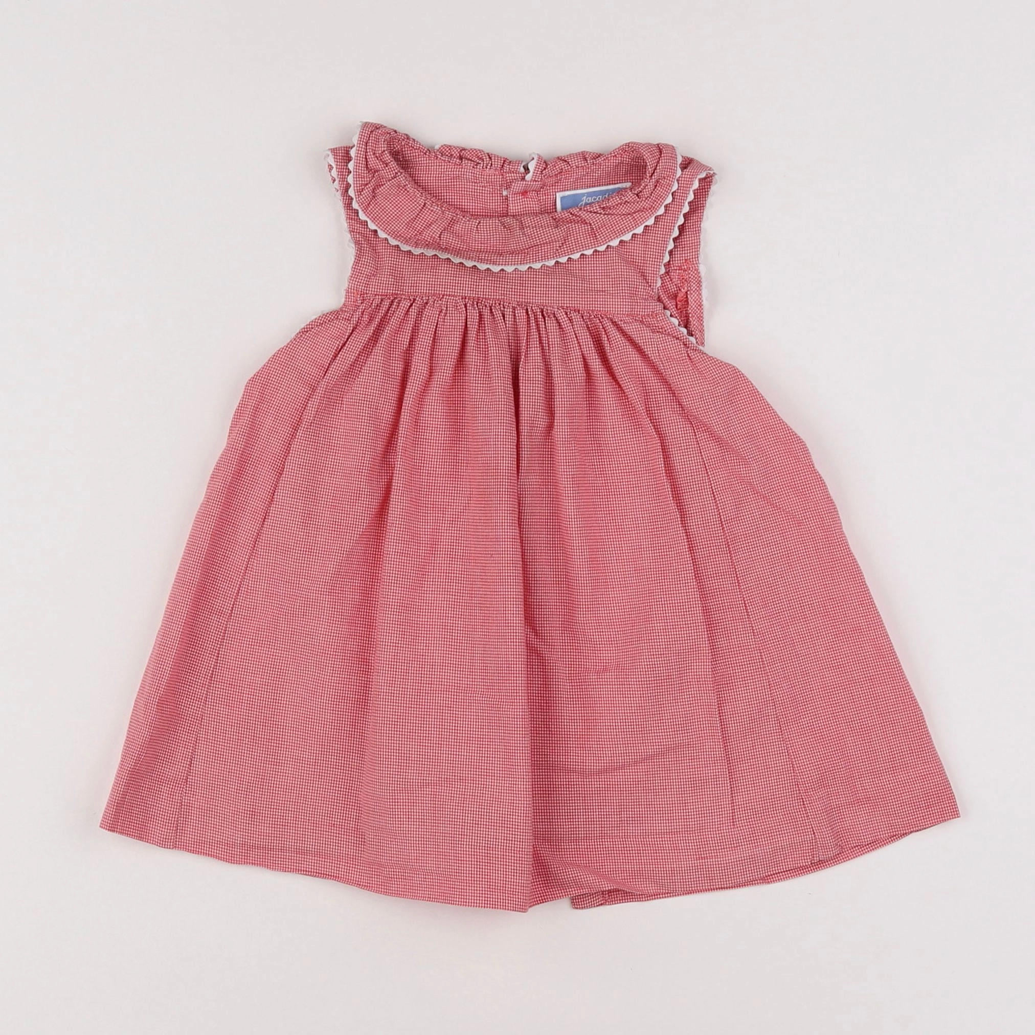 Jacadi - robe blanc, rose - 12 mois