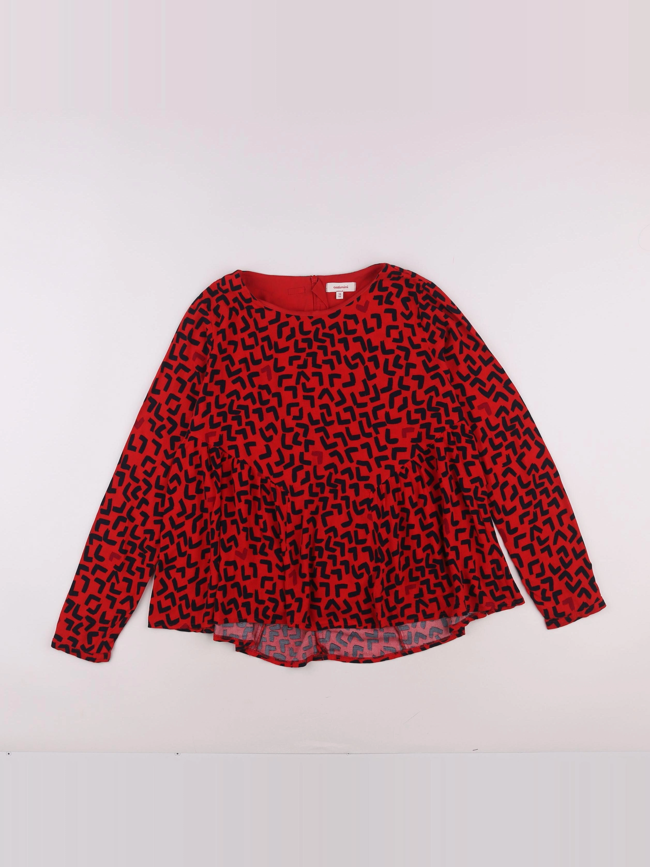 Catimini - blouse rouge - 14 ans