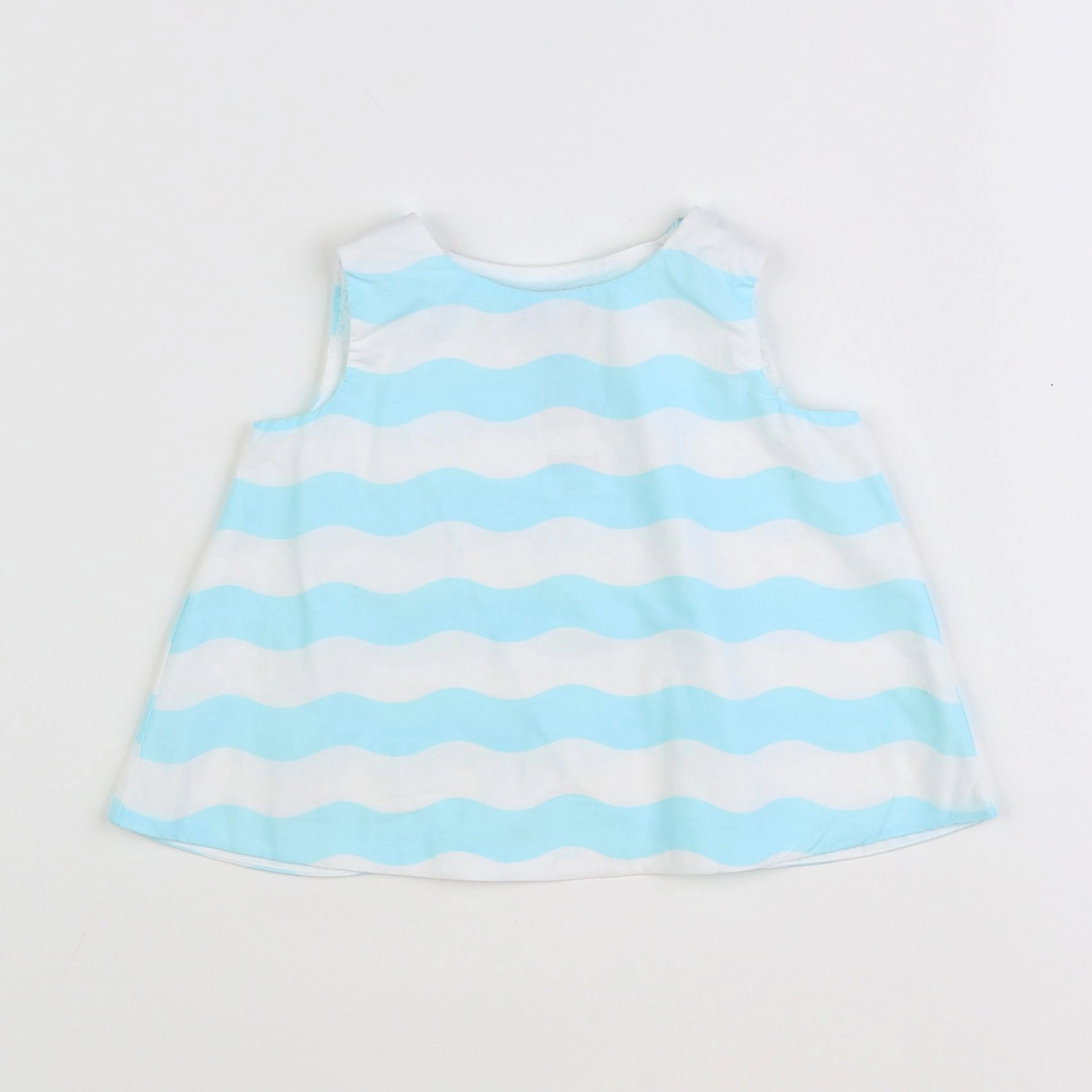 Jacadi - robe blanc, bleu - 6 mois