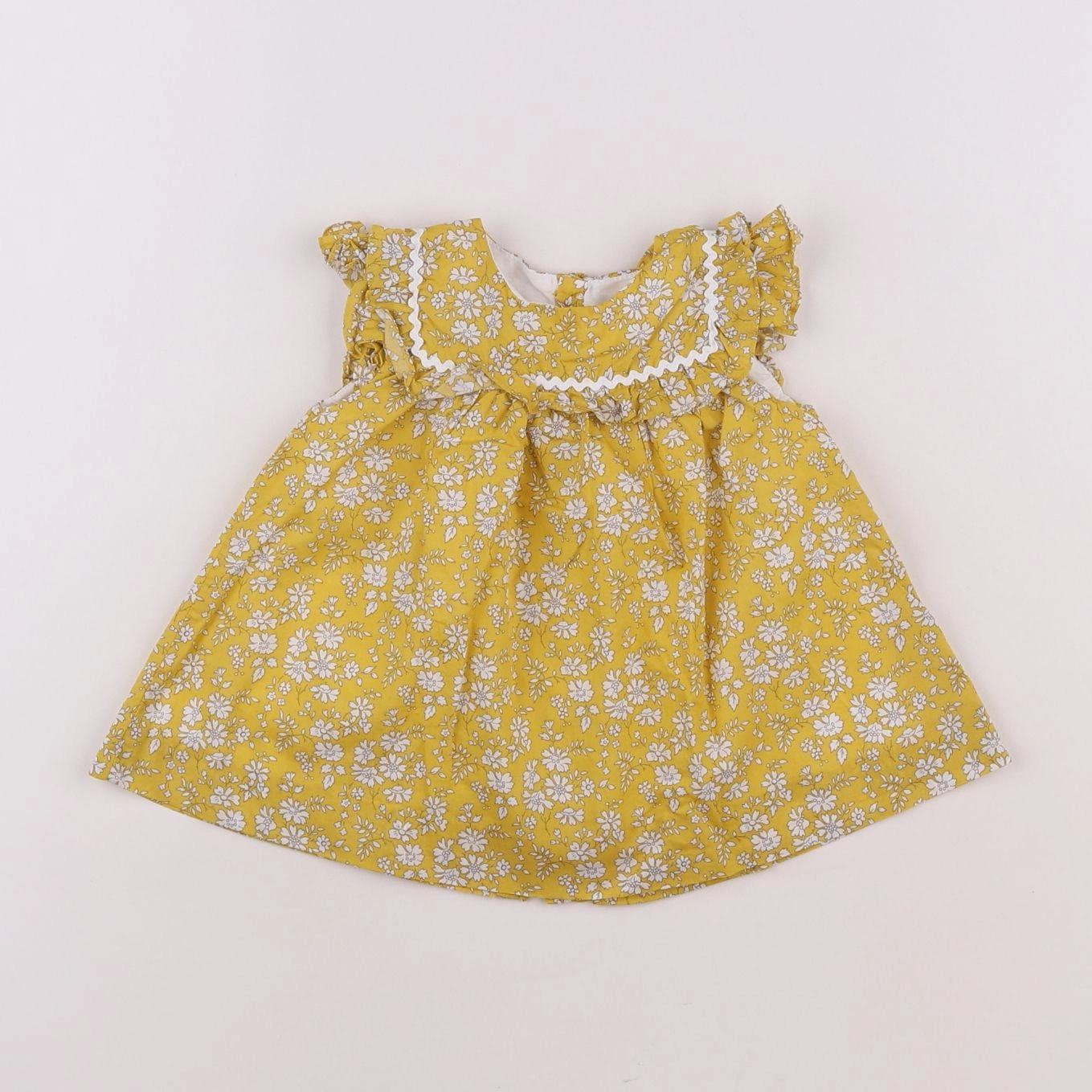 Jacadi - robe liberty jaune - 3 mois