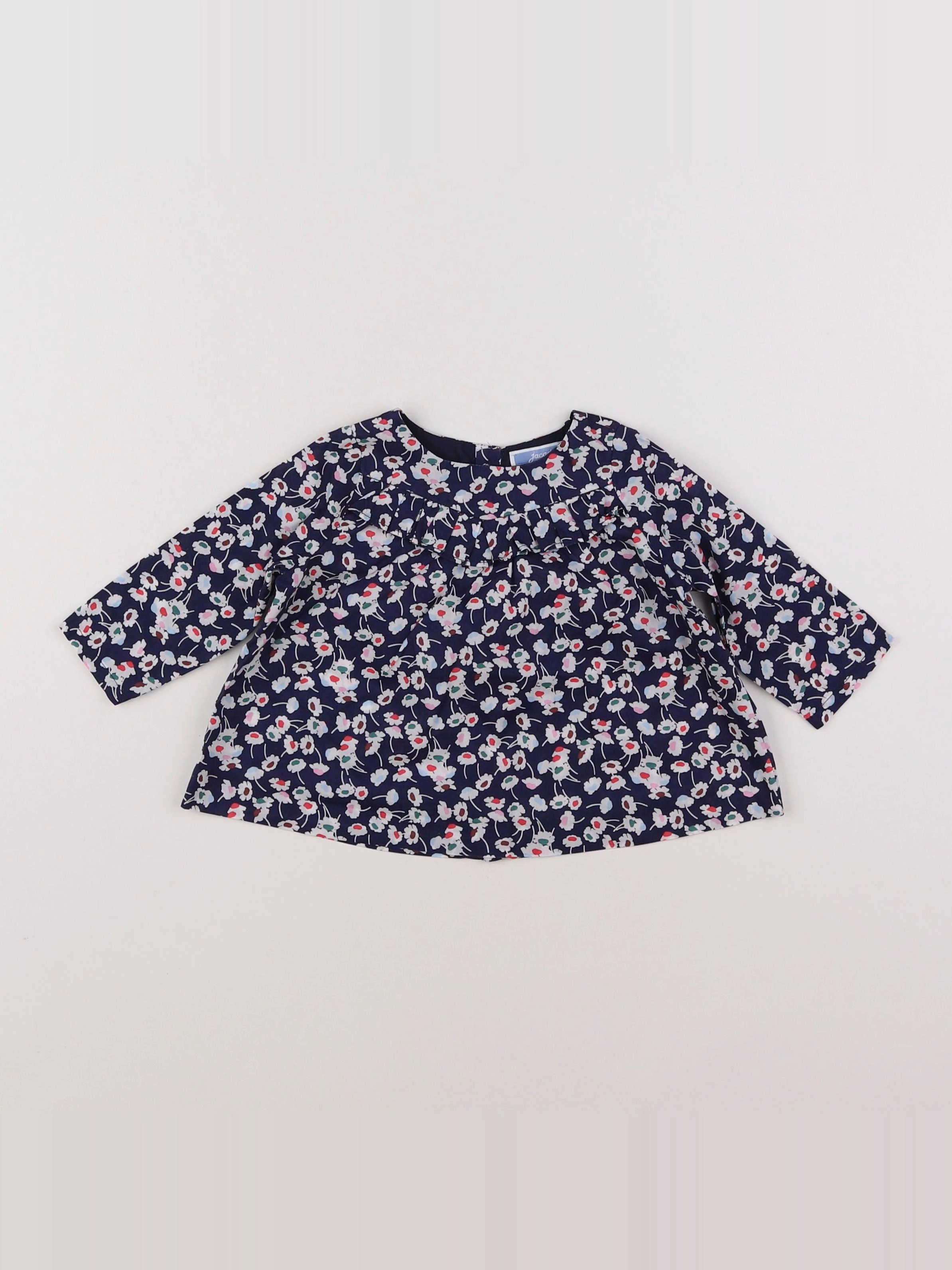 Jacadi - blouse liberty bleu - 6 mois