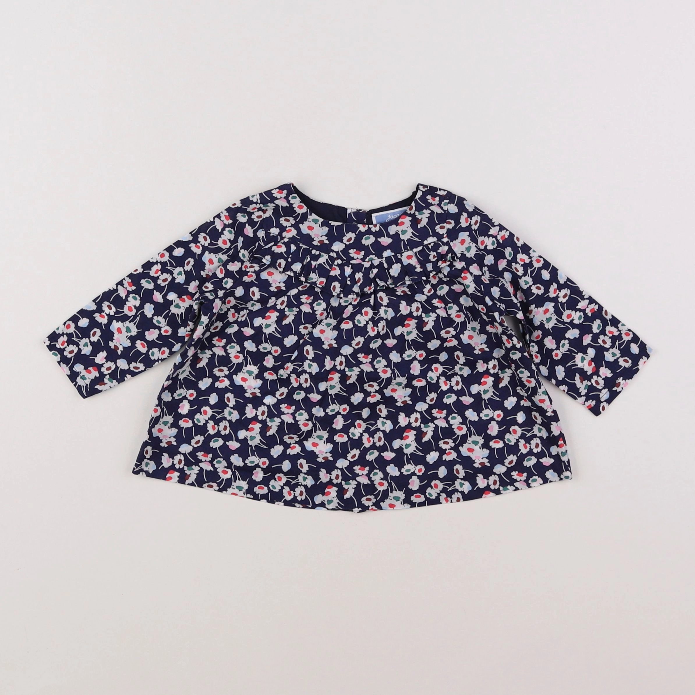Jacadi - blouse liberty bleu - 6 mois