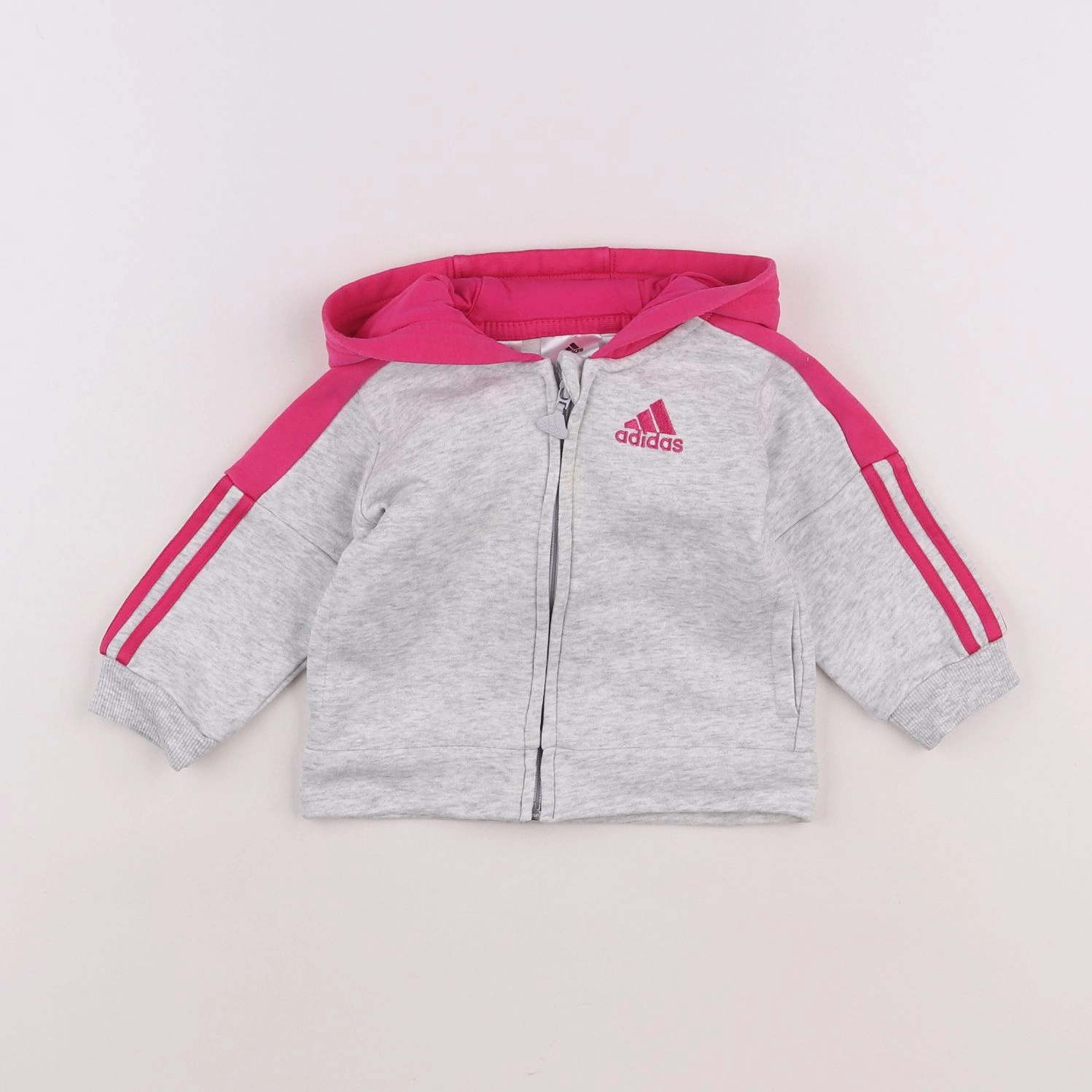 Adidas - sweat gris - 3 mois