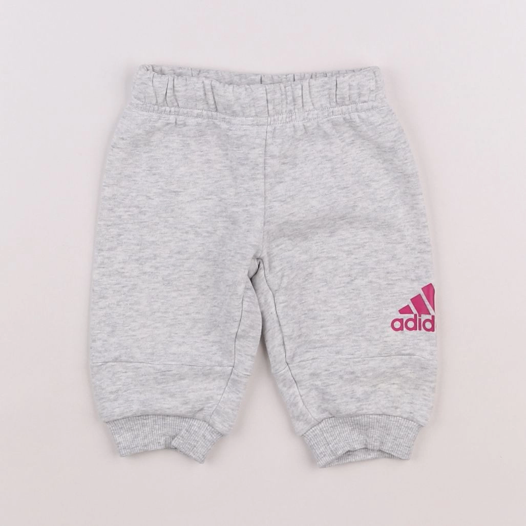 Adidas - jogging gris - 3 mois