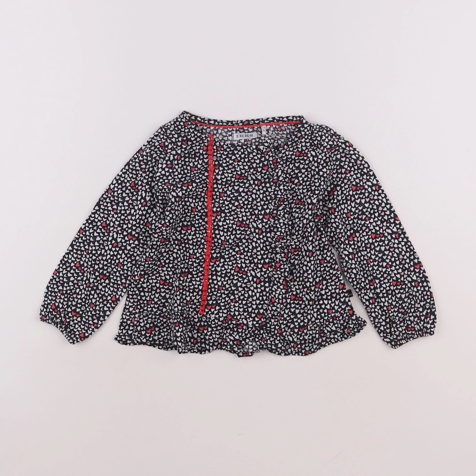 IKKS - blouse noir - 2 ans