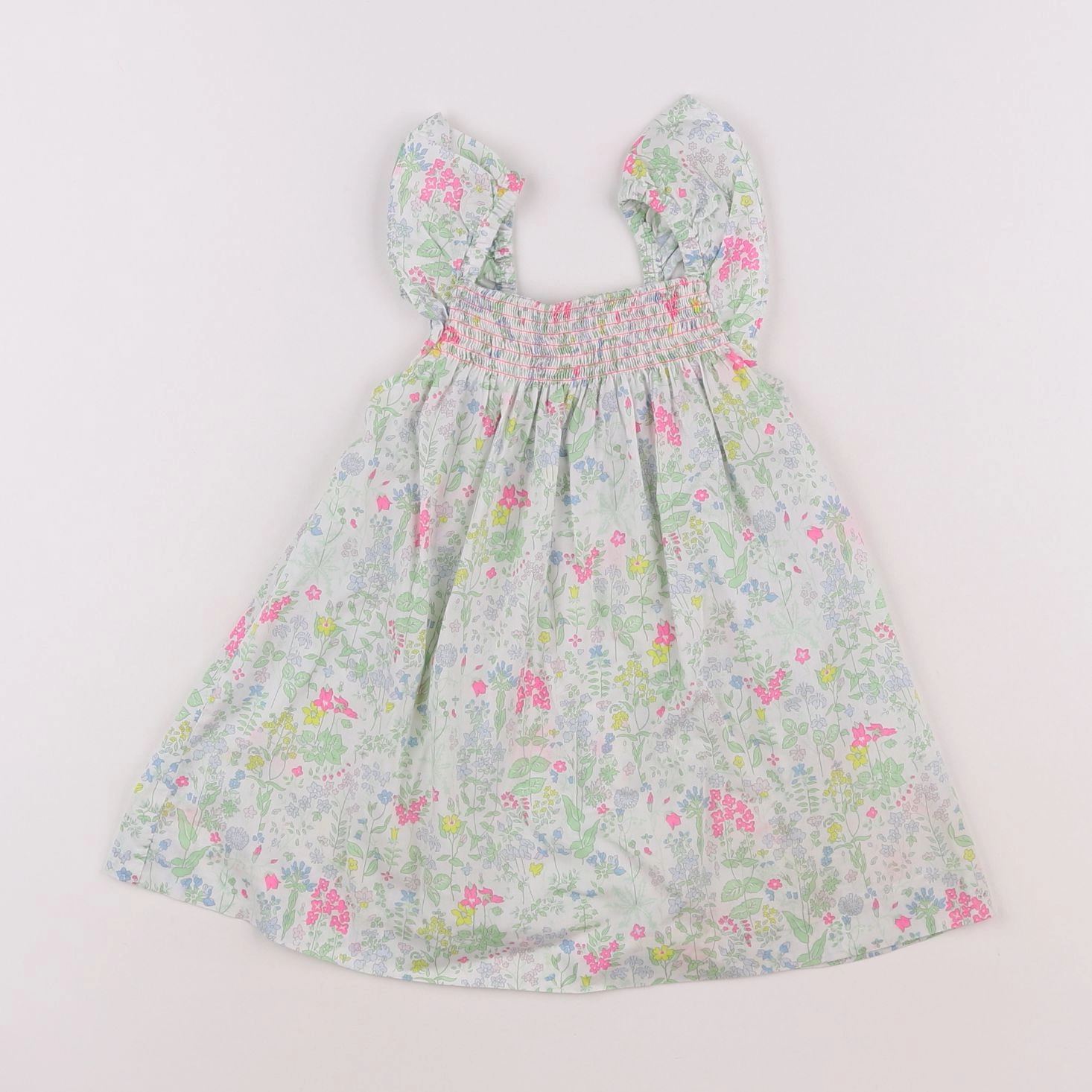 Jacadi - robe liberty multicolore - 12 mois