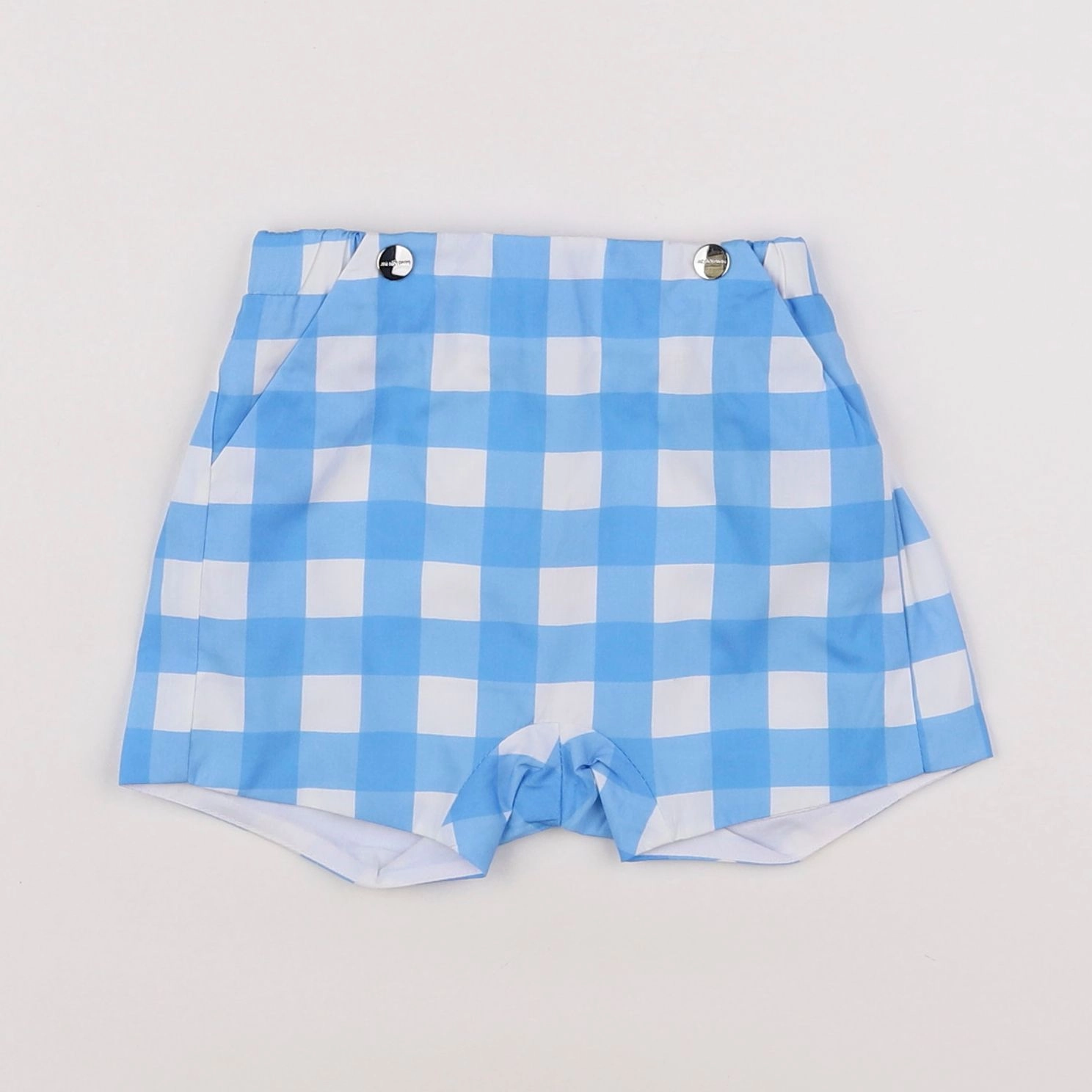 Jacadi - short blanc, bleu - 6 mois