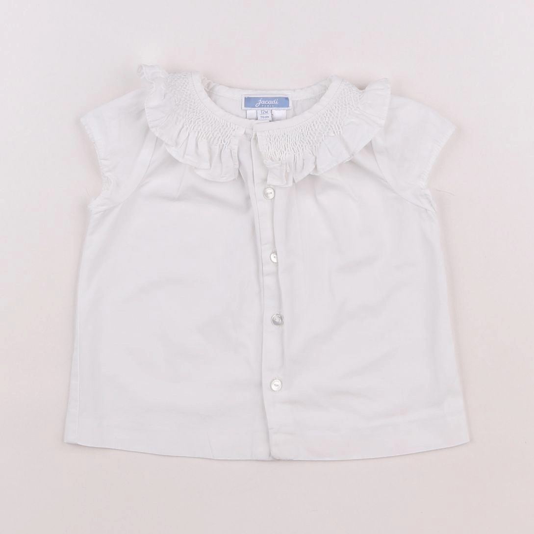 Jacadi - blouse blanc - 12 mois