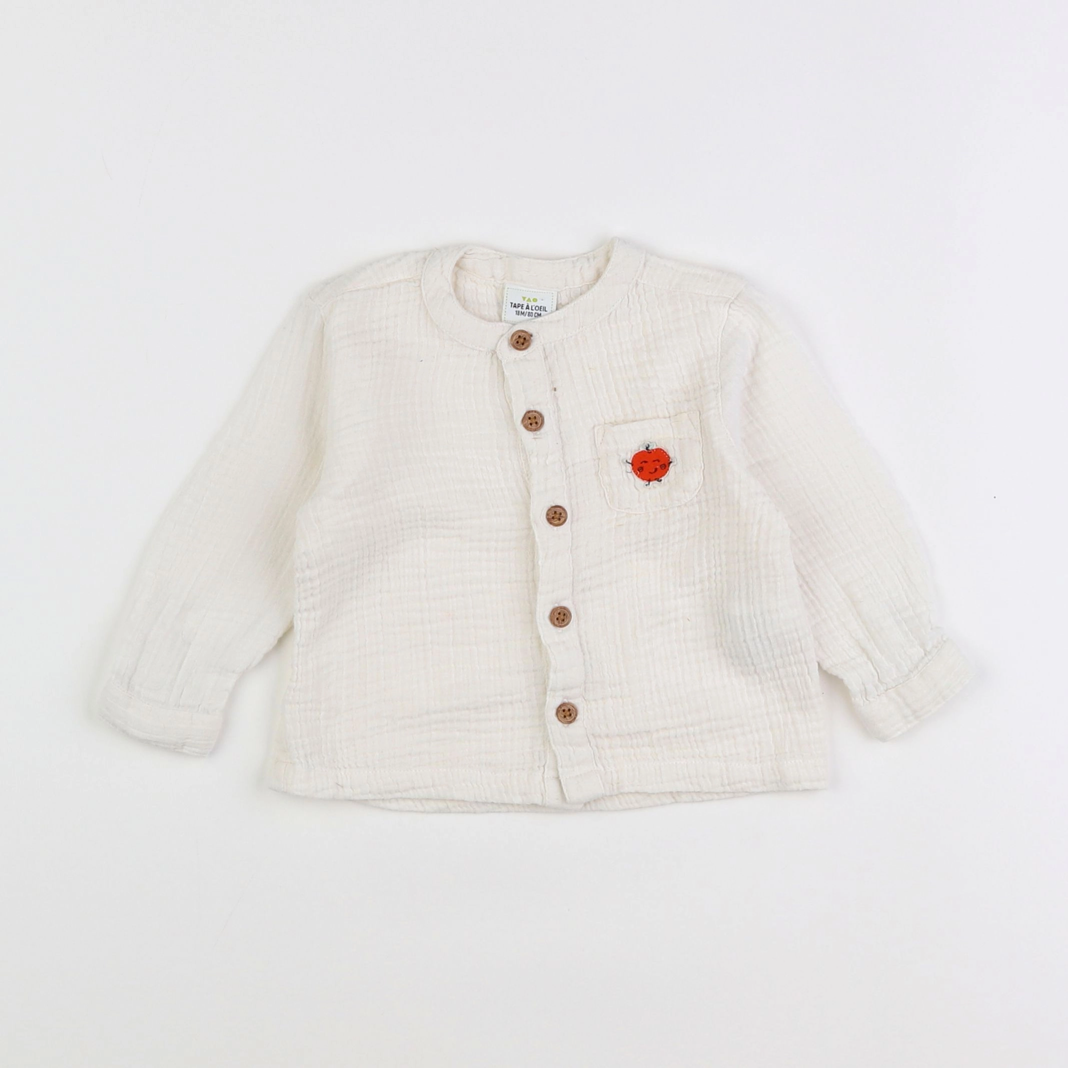Tape à l'oeil - chemise blanc - 18 mois