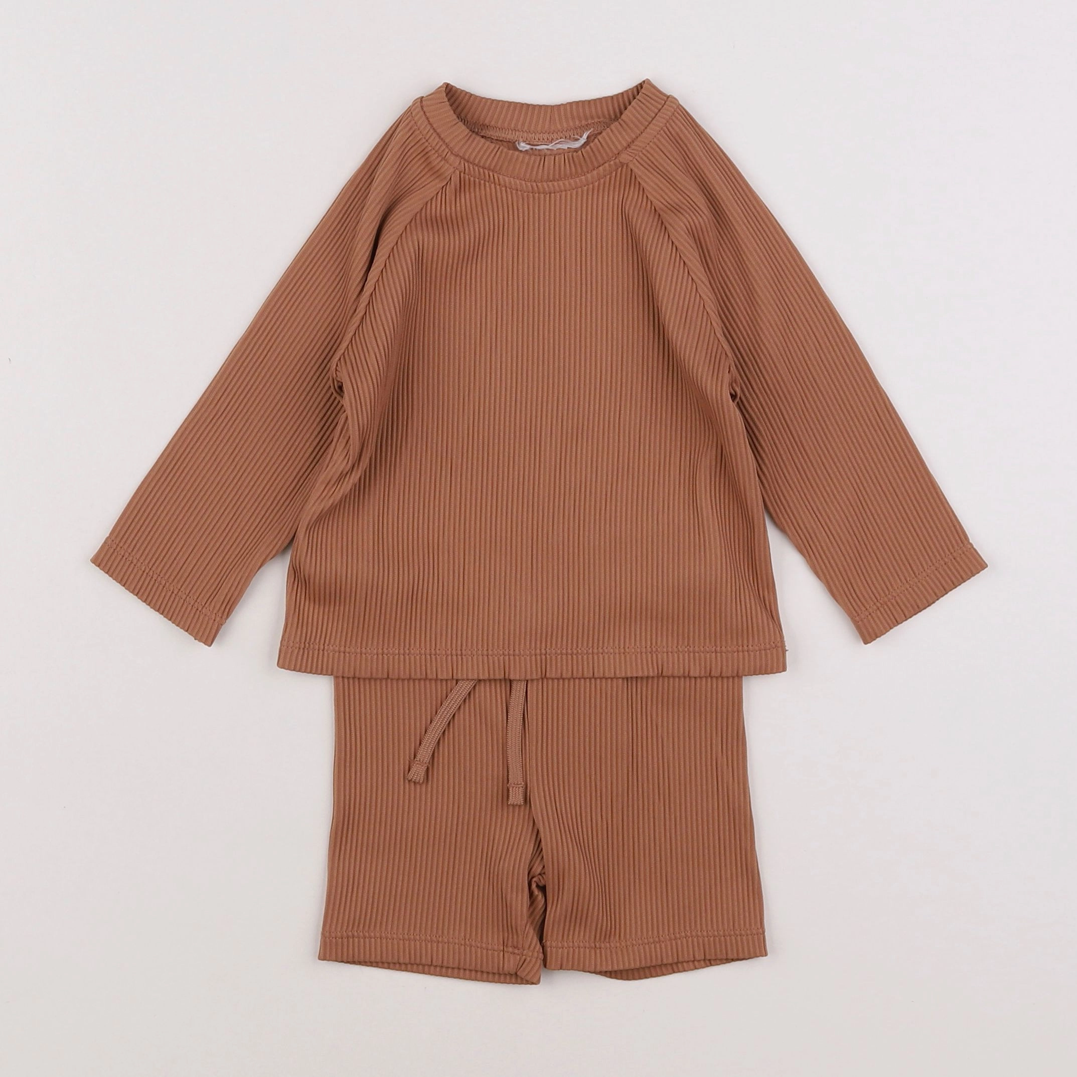 H&M - ensemble de bain marron - 1/3 mois