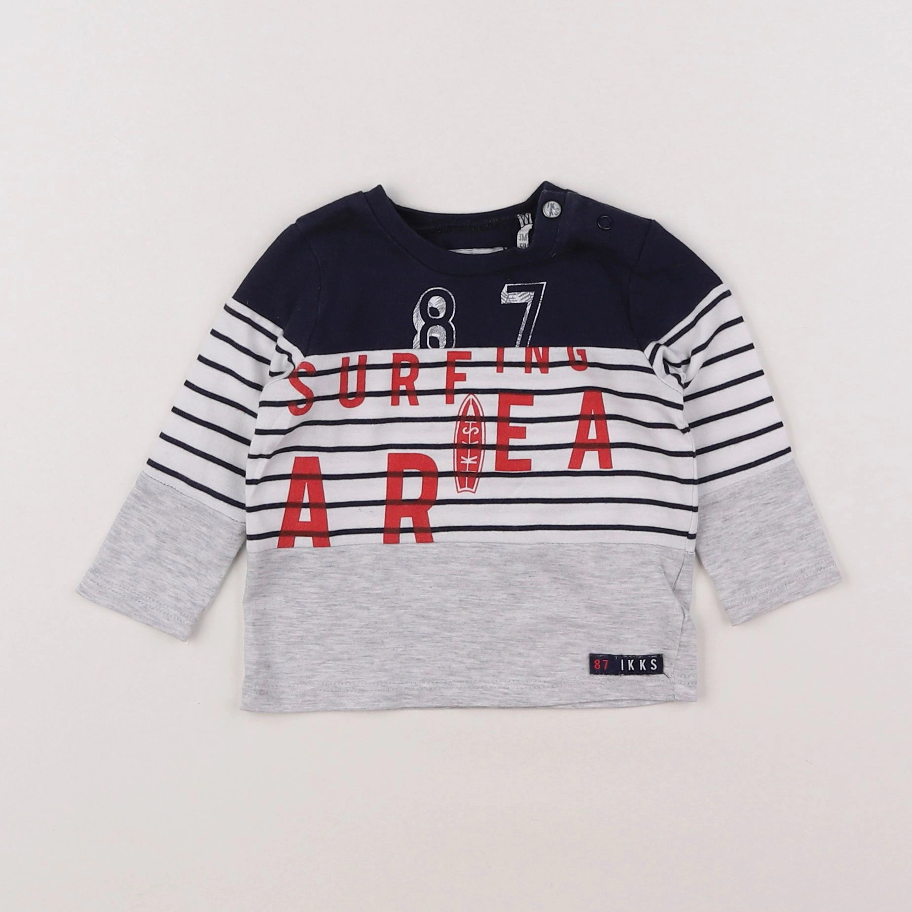 IKKS - tee-shirt blanc - 3 mois