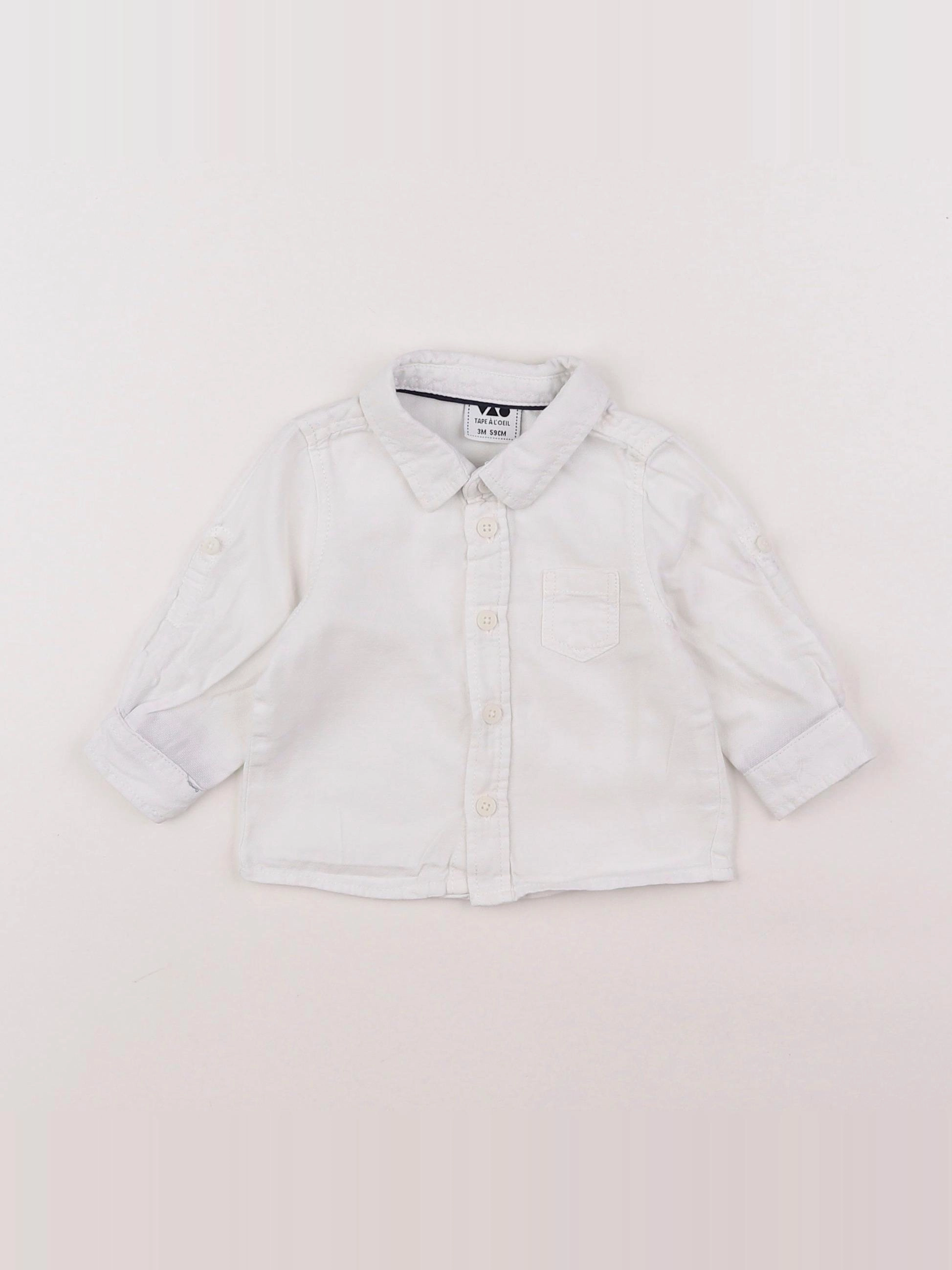 Tape à l'oeil - chemise blanc - 3 mois