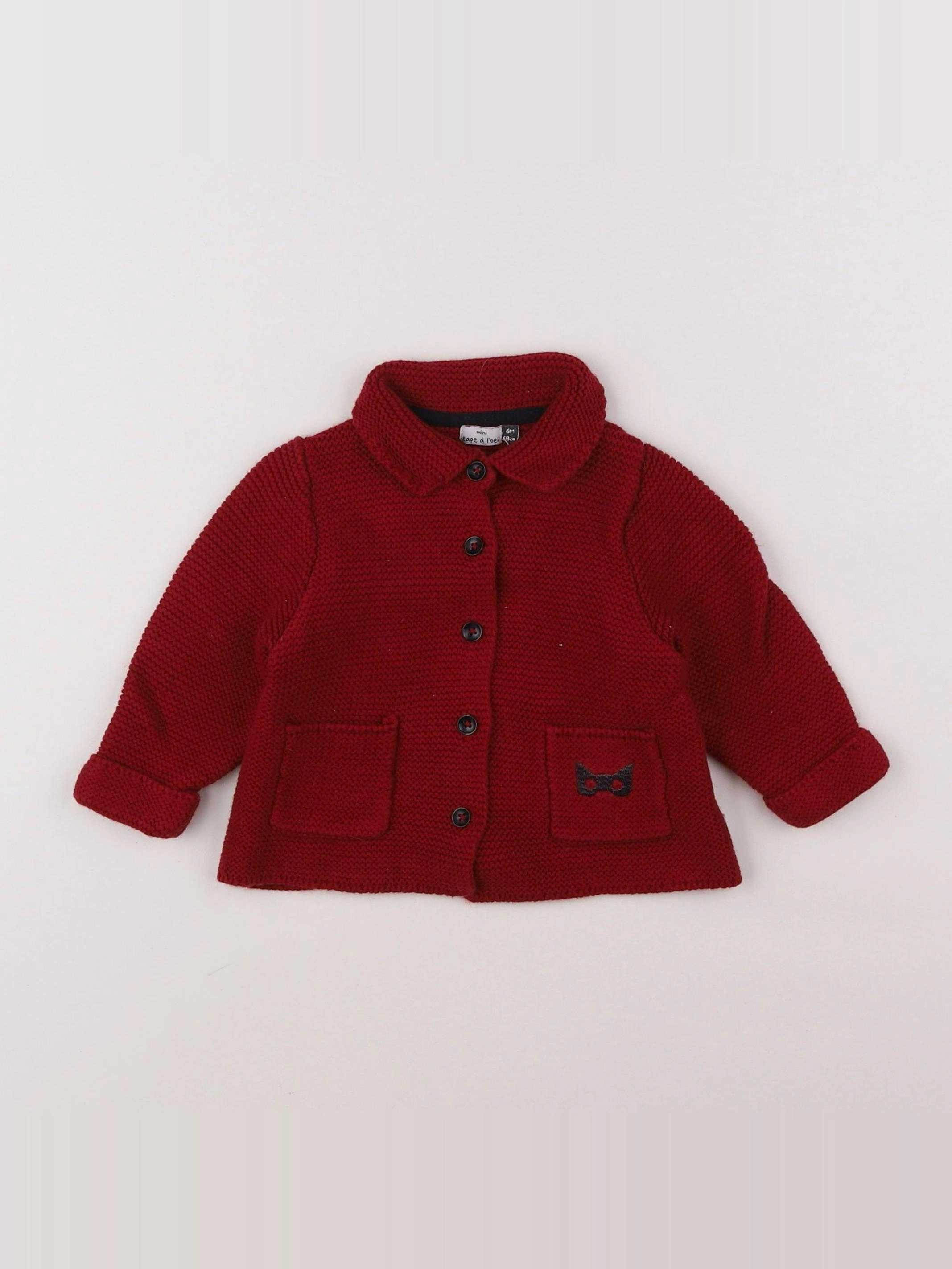 Tape à l'oeil - gilet rouge - 6 mois