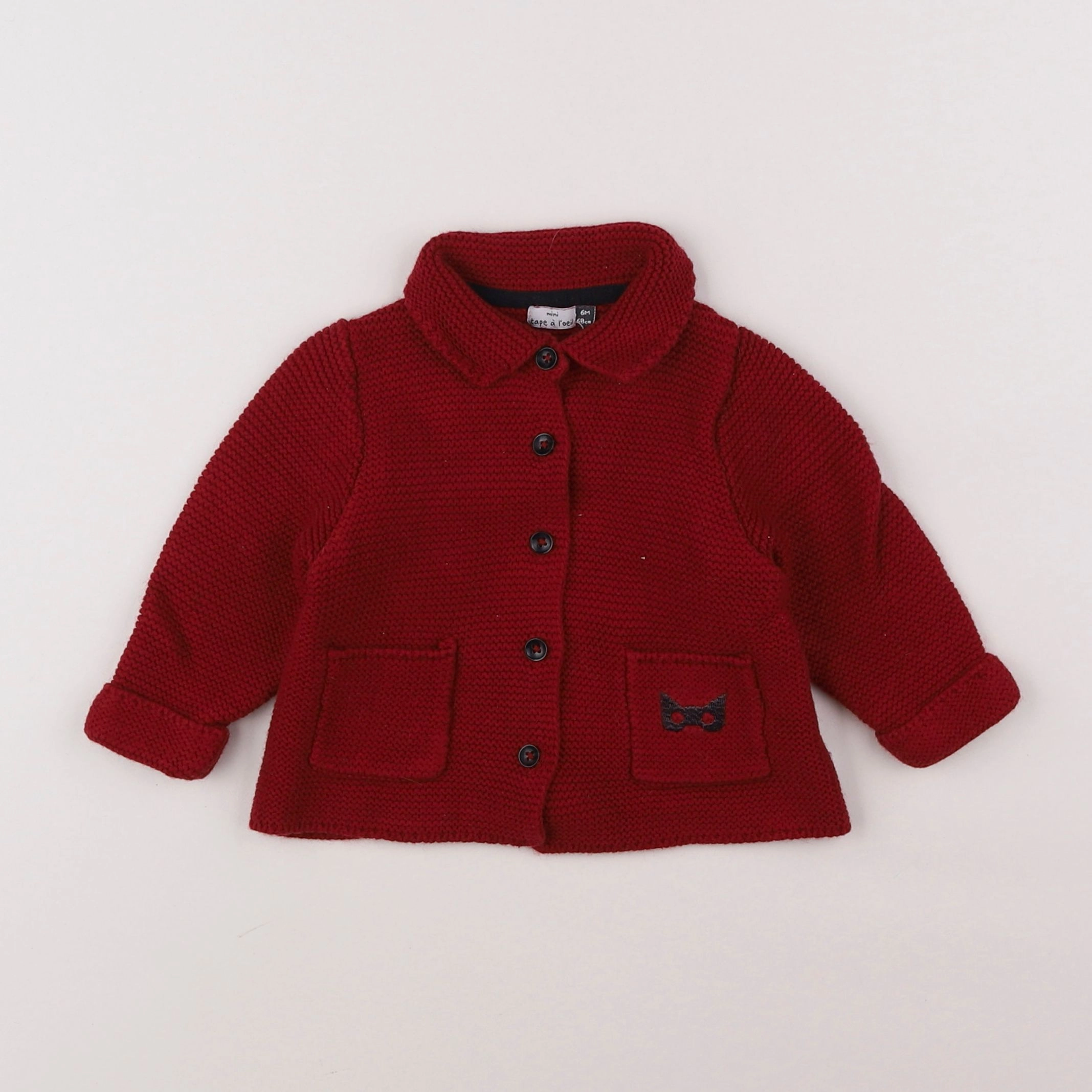 Tape à l'oeil - gilet rouge - 6 mois