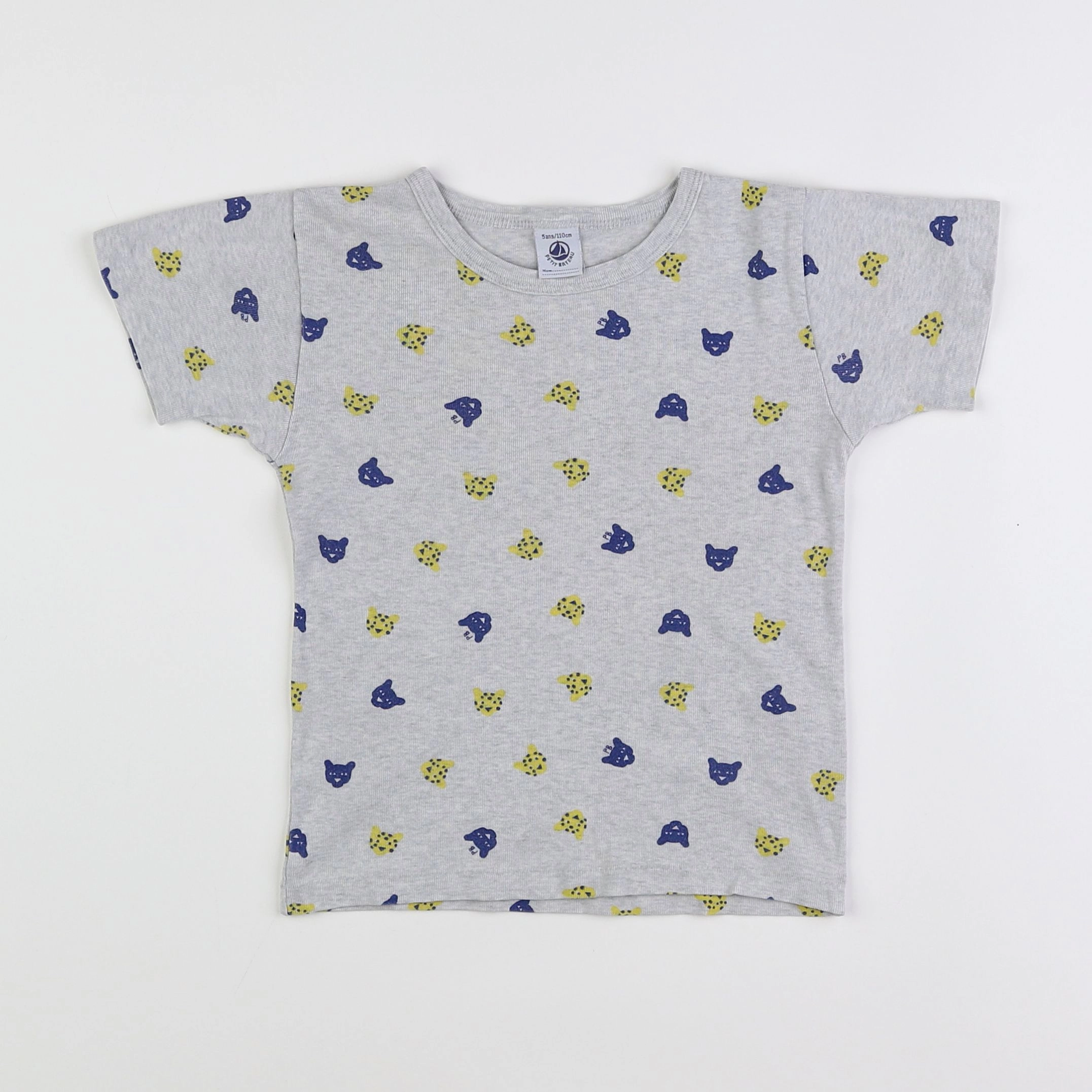 Petit Bateau - maillot de corps gris - 5 ans