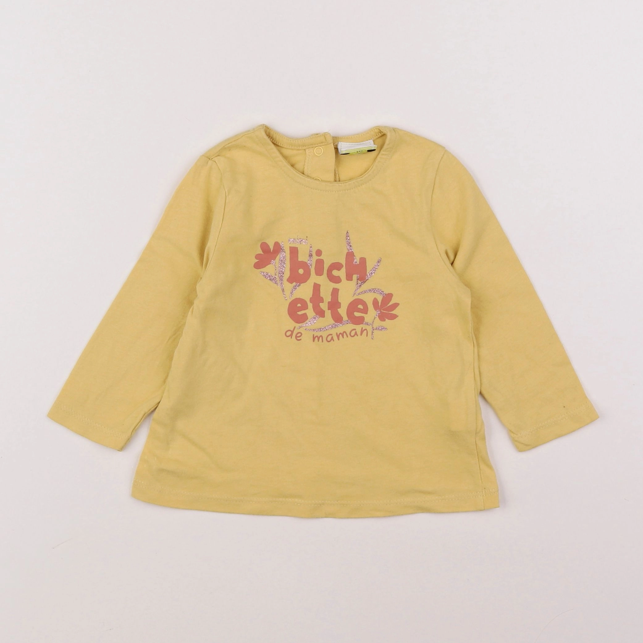 Tape à l'oeil - tee-shirt jaune - 12 mois