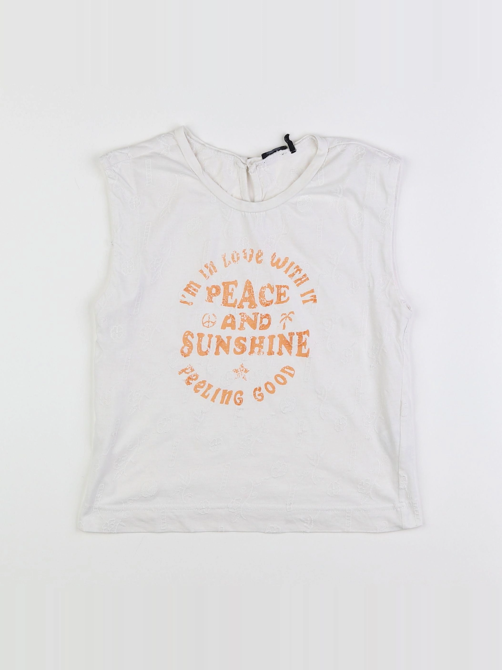 IKKS - tee-shirt blanc - 8 ans