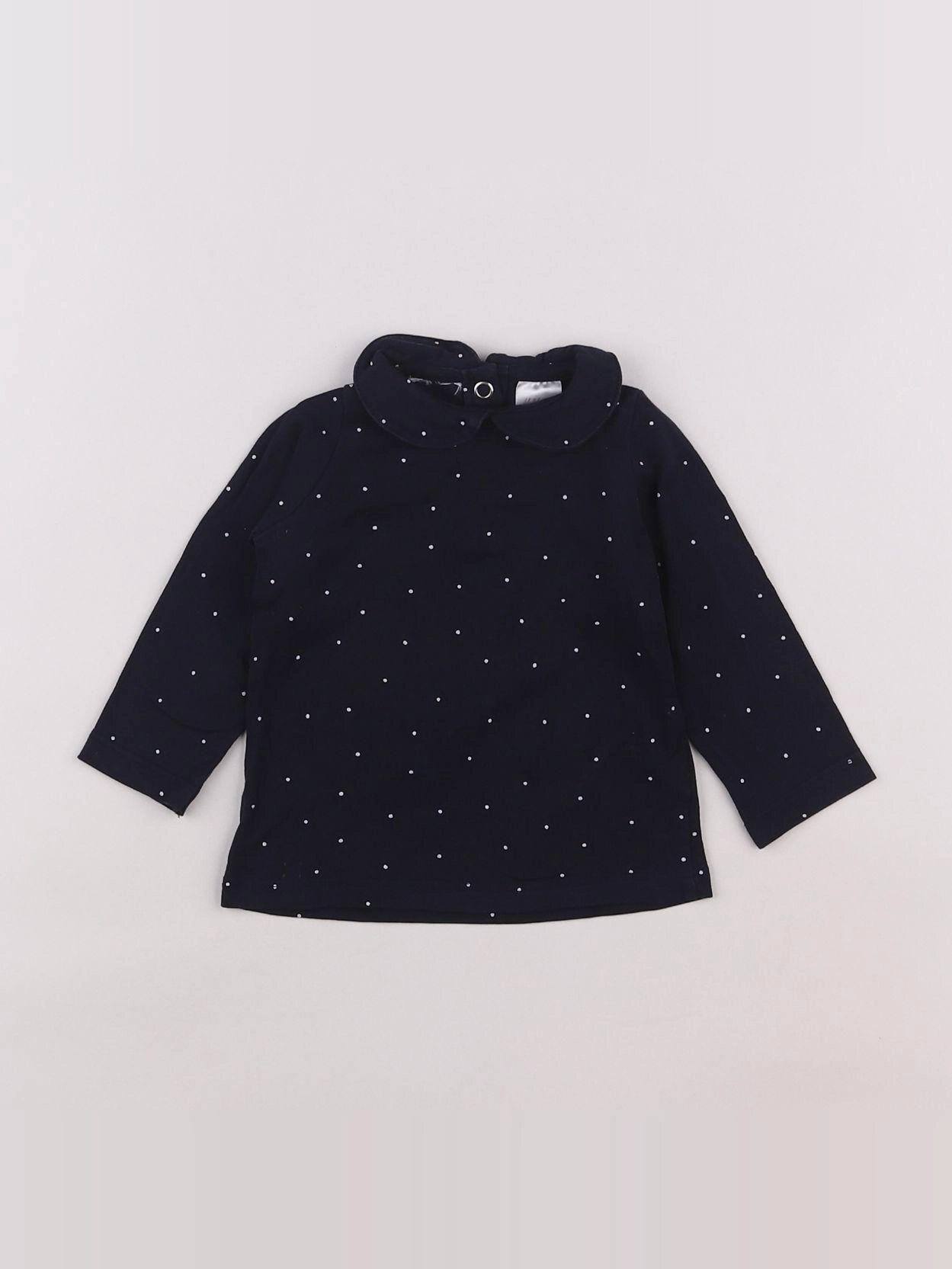 H&M - tee-shirt bleu - 3 mois