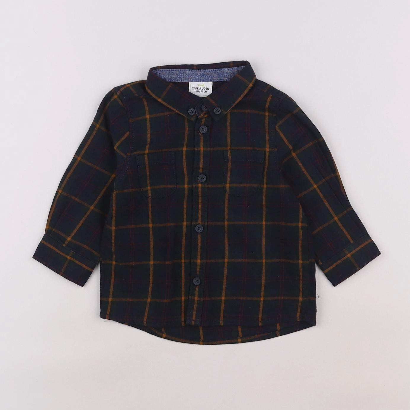 Tape à l'oeil - chemise multicolore - 12 mois