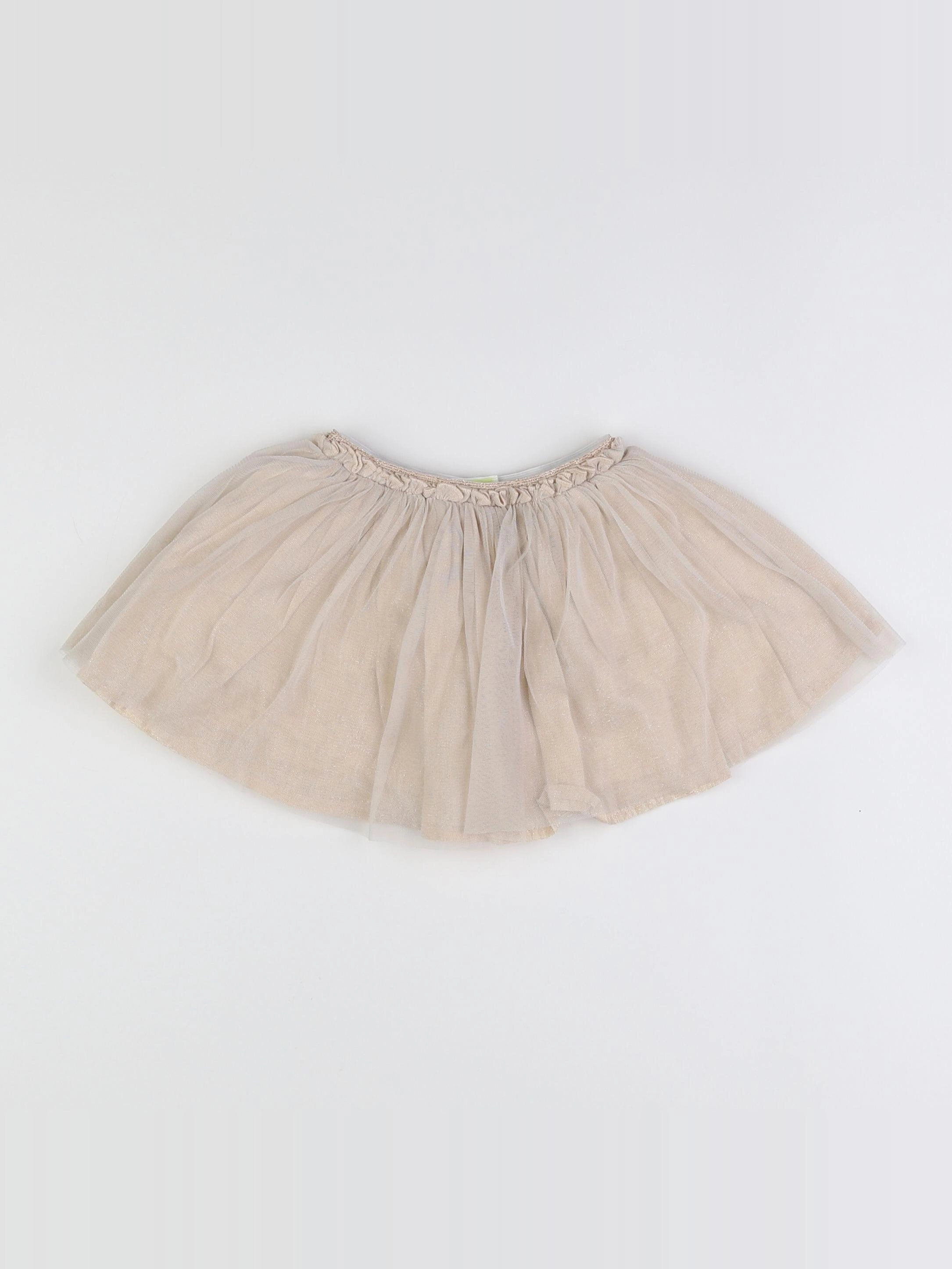 Tape à l'oeil - jupe beige, or - 6 mois