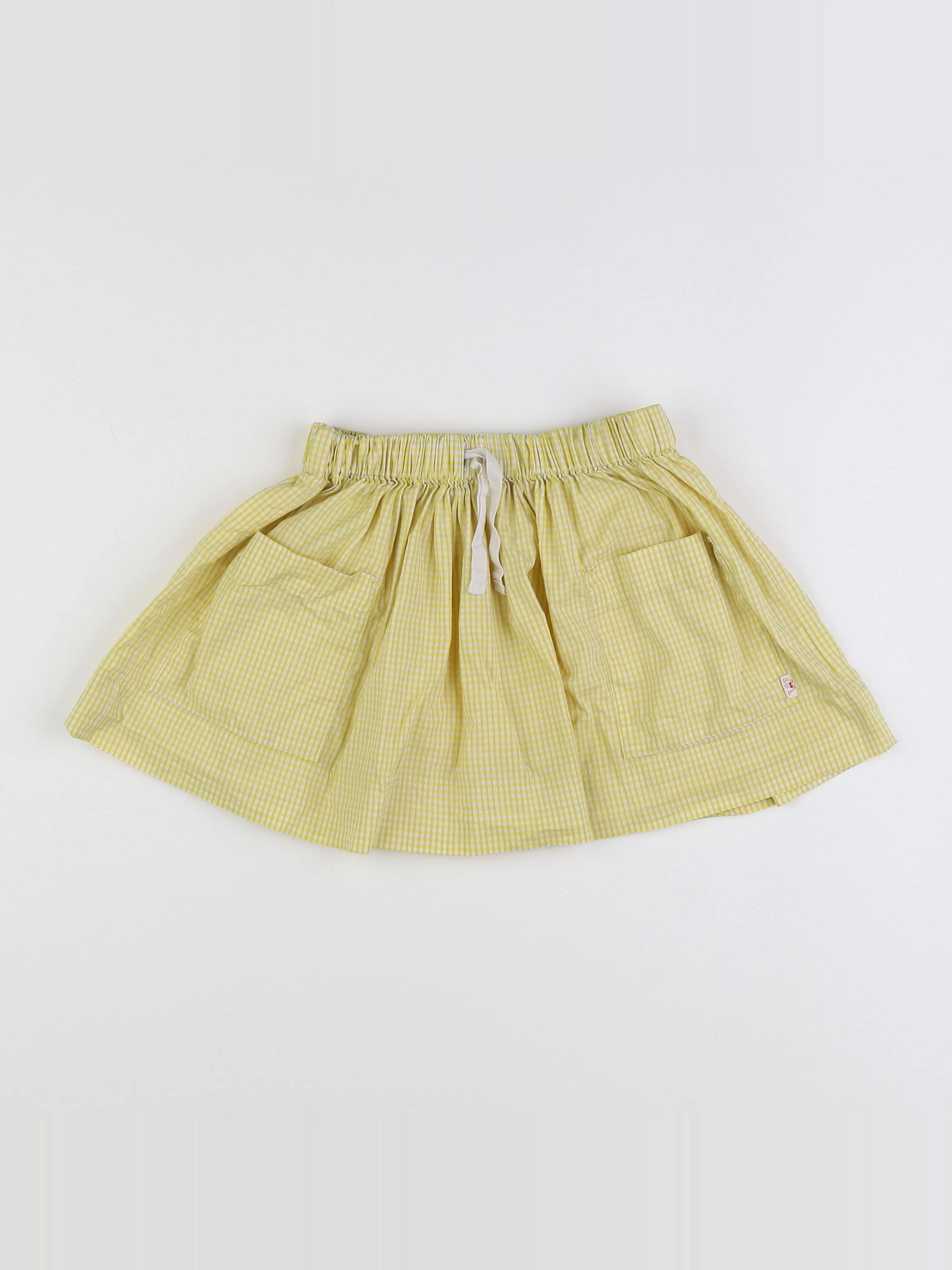 Les Marsiens - jupe jaune, blanc - 6 ans