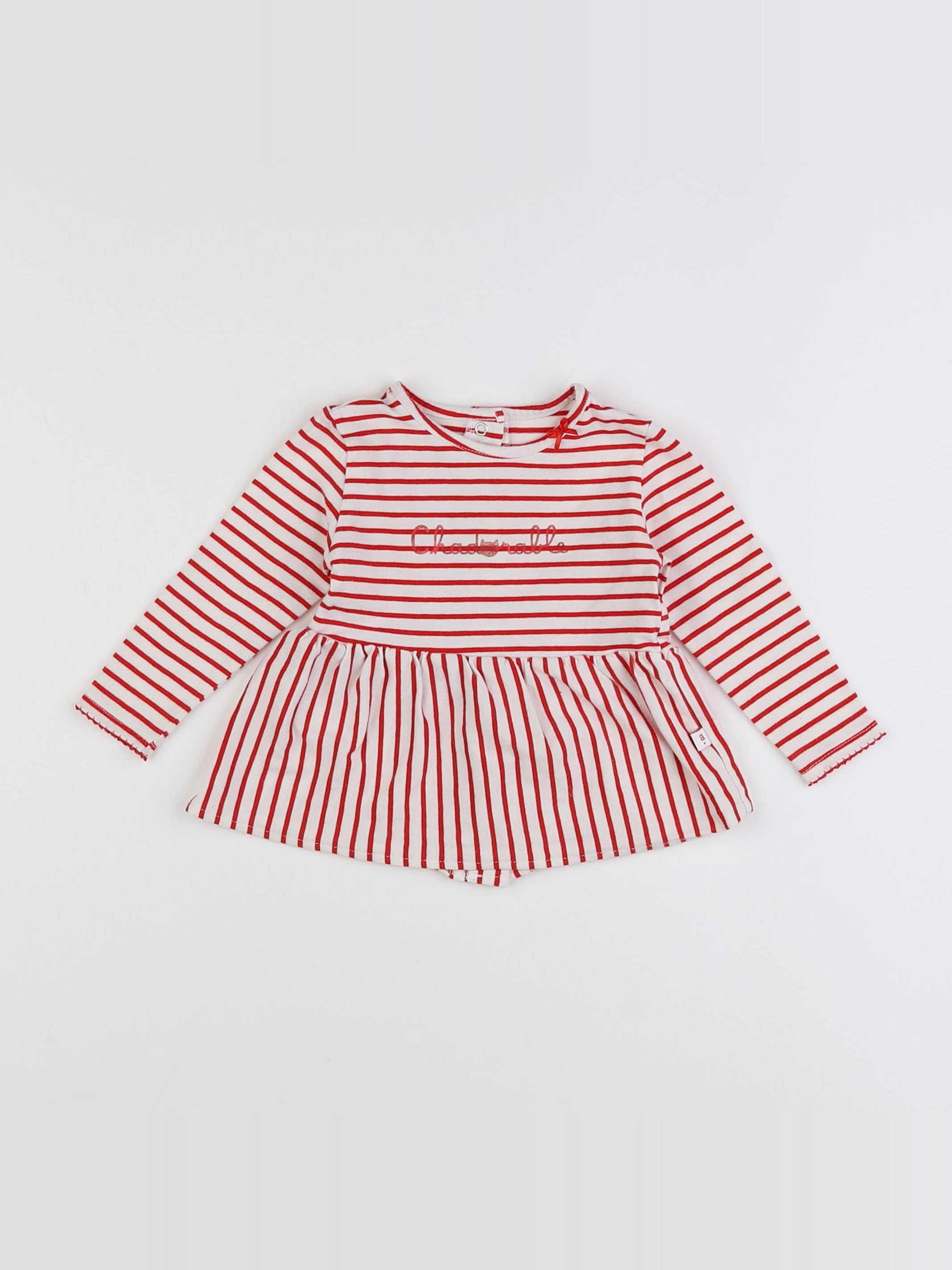 Absorba - tee-shirt rouge, beige - 9 mois
