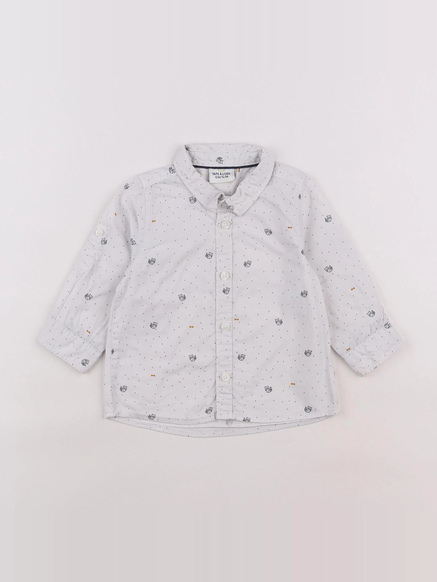 Tape à l'oeil - chemise blanc - 12 mois