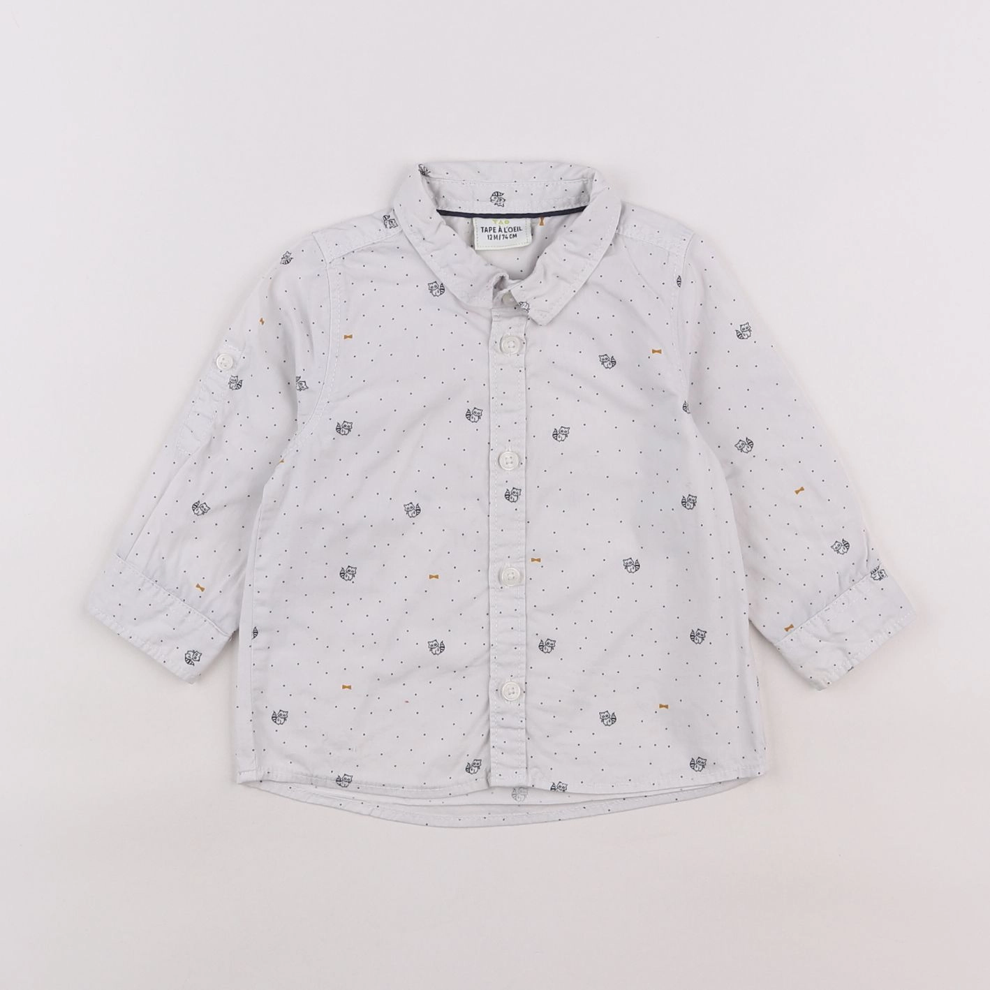 Tape à l'oeil - chemise blanc - 12 mois