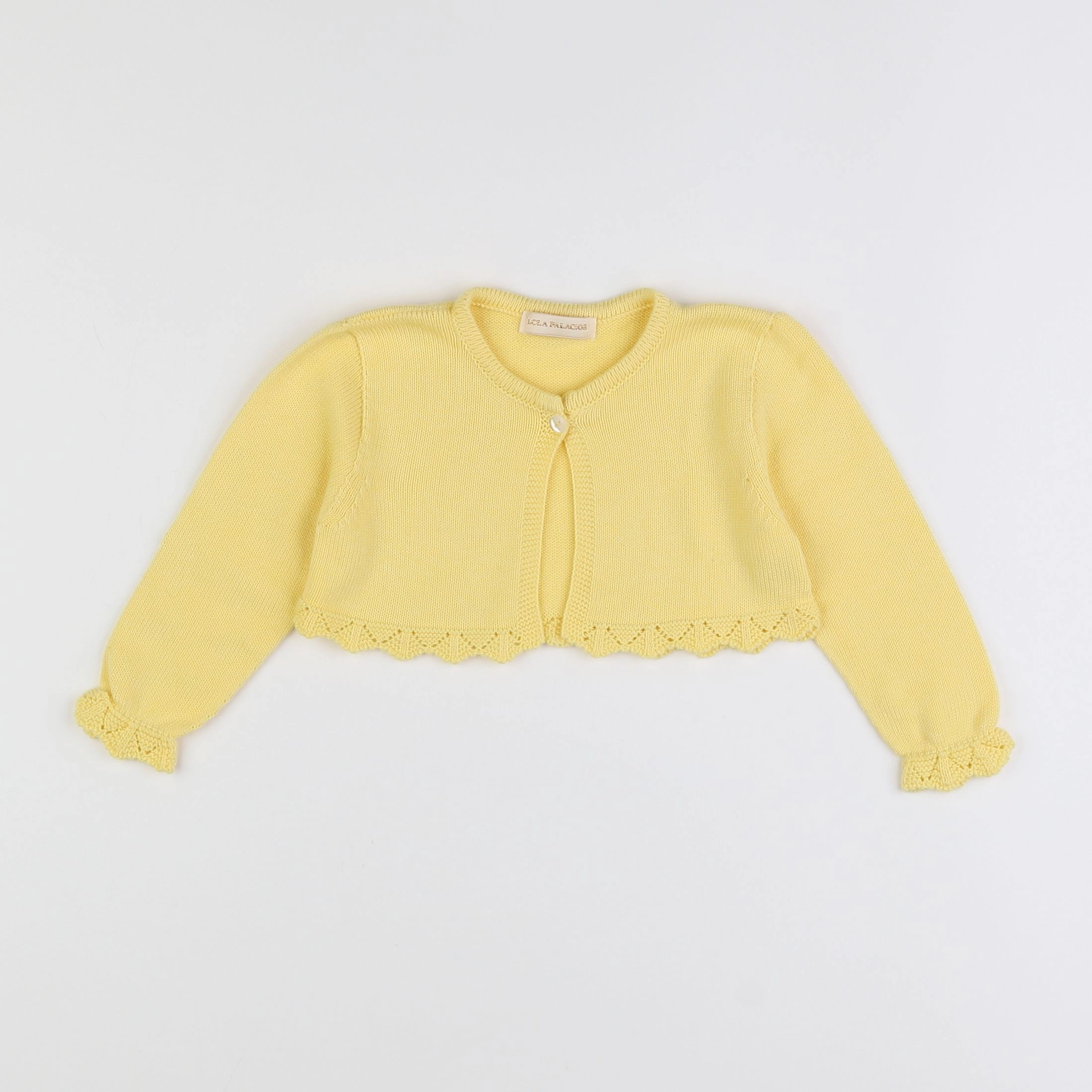 Lola Palacios - gilet jaune - 18 mois