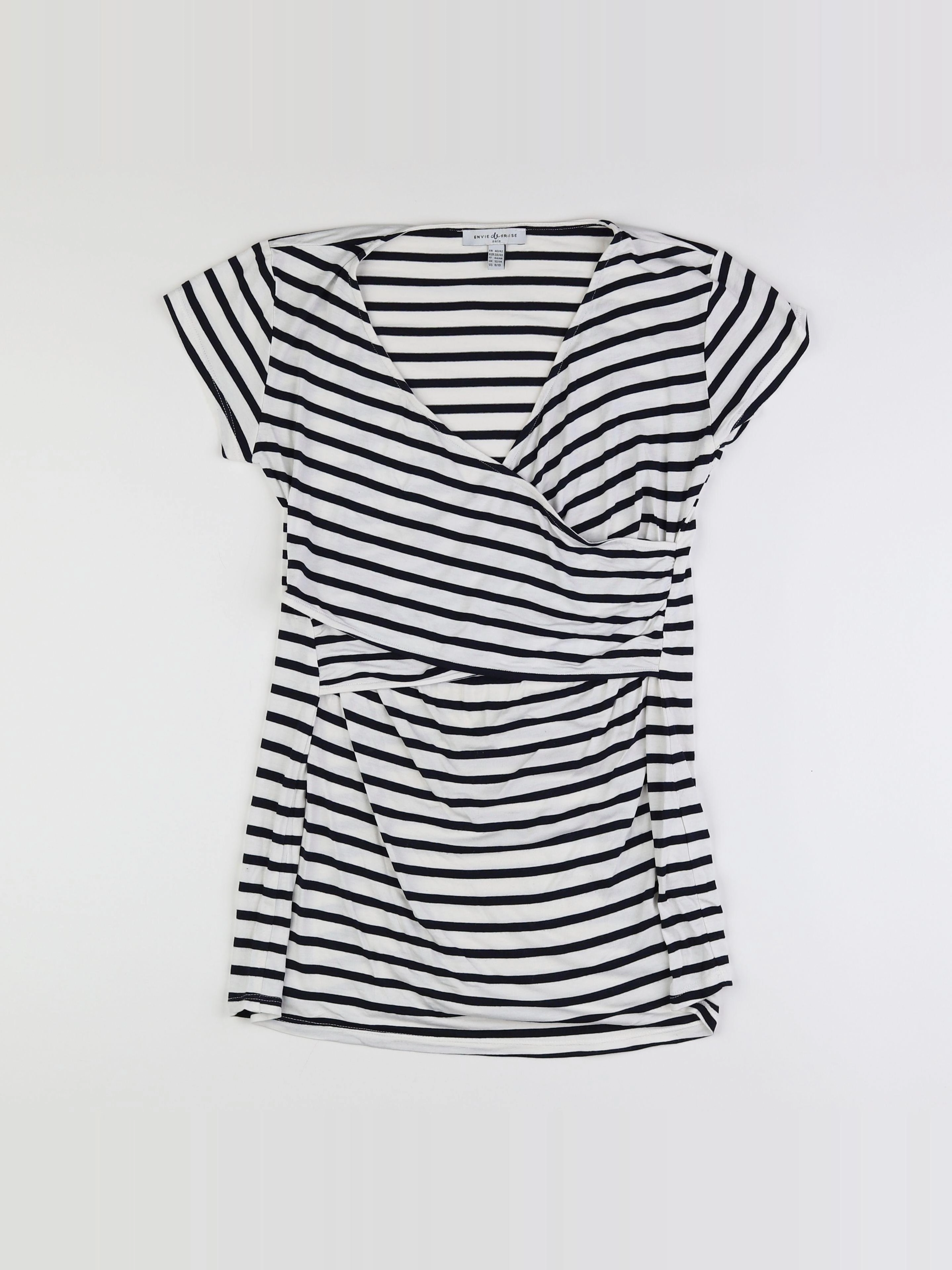 Envie de fraise - robe allaitement blanc, bleu - 40 à 42